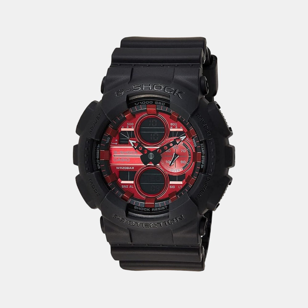 Casio G-Shock Men Quartz Red Dial Analog-Digital Resin Watch G1002