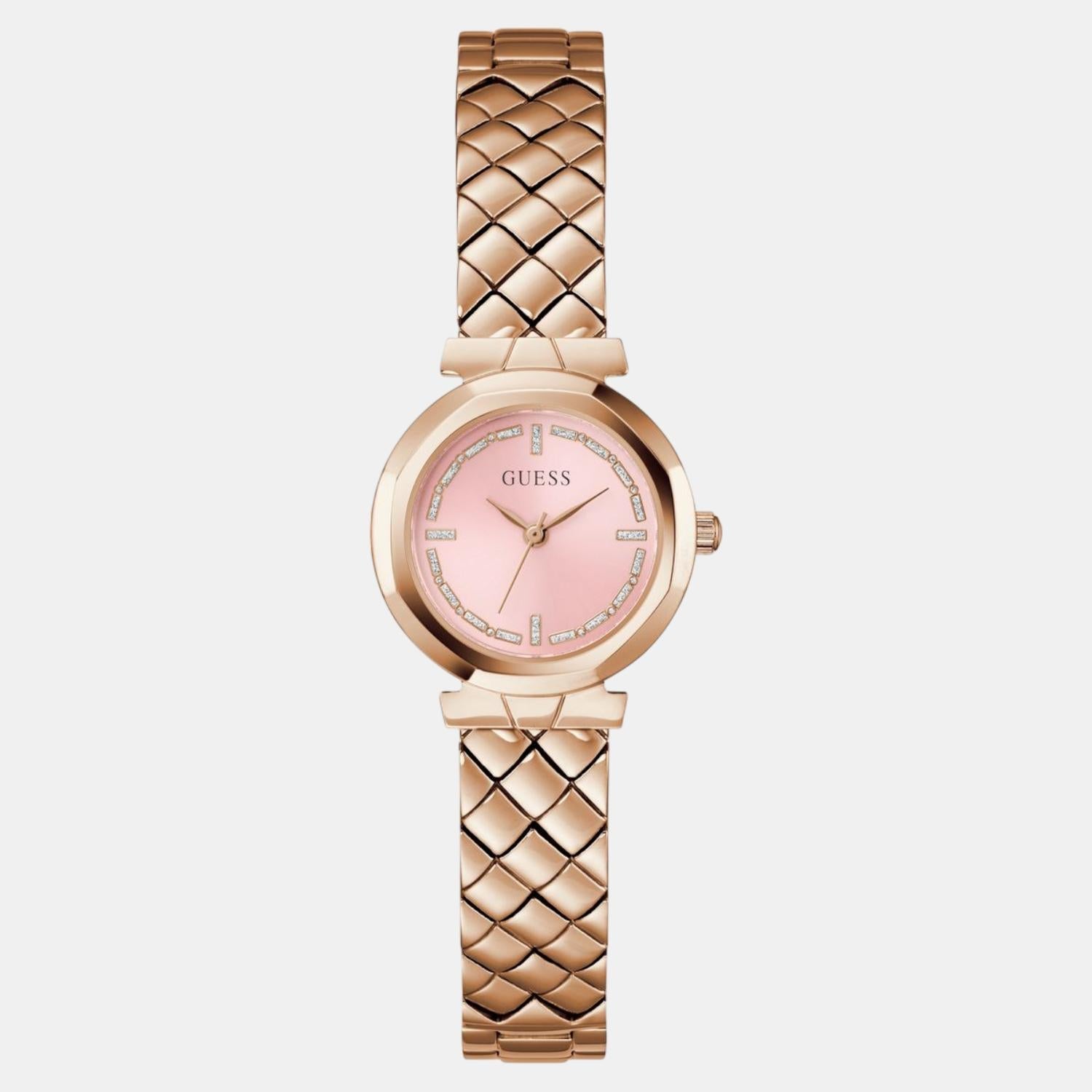 Guess Bejeweled Women Quartz Pink Dial Analog Stainless Steel Watch GW0839L3 - view 2