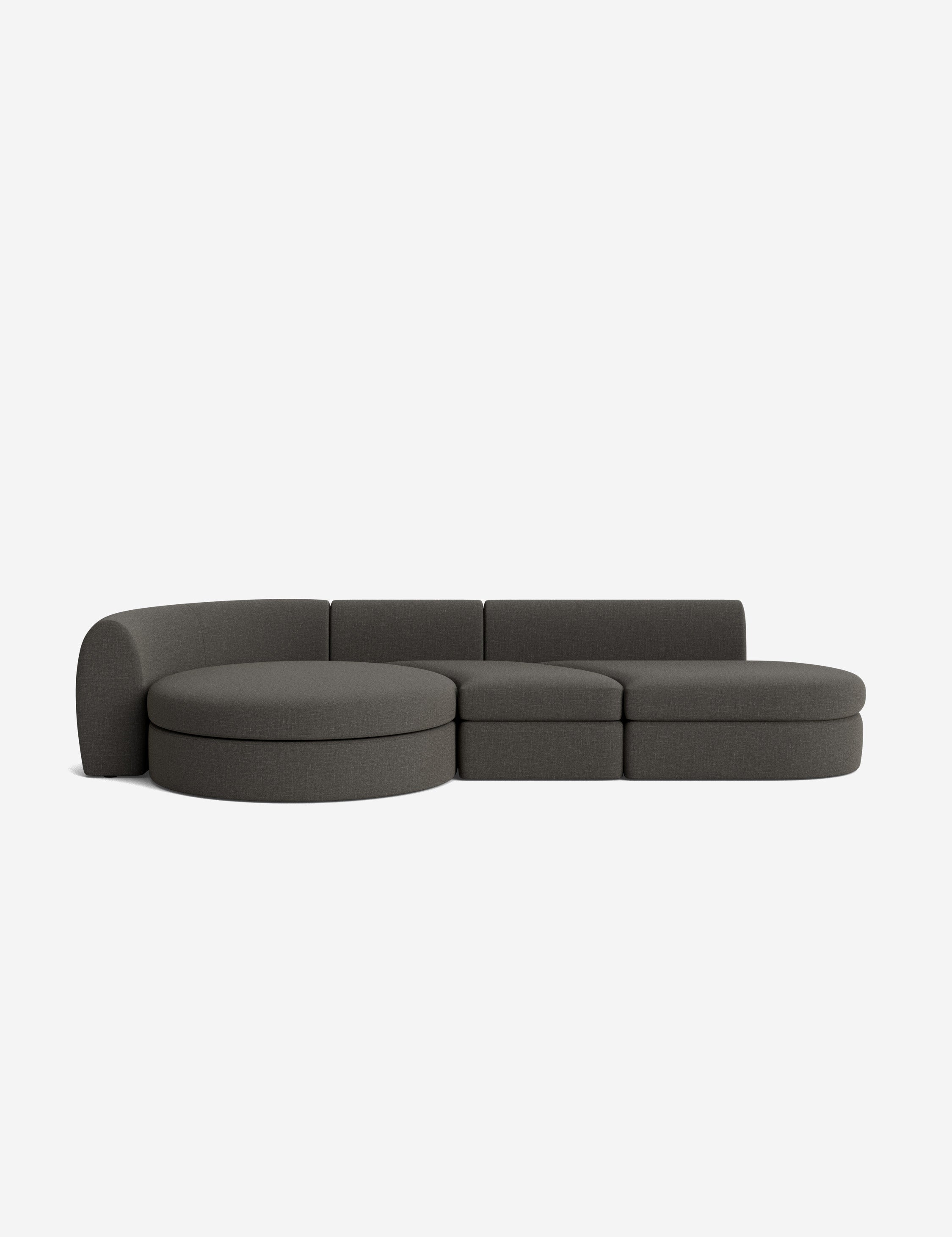 Lulu and Georgia Buckley Modular Chaise Sectional Sofa - view 130
