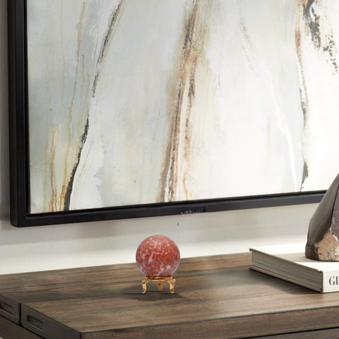 Gemsmantra Orange Calcite Sphere/Ball - view 2