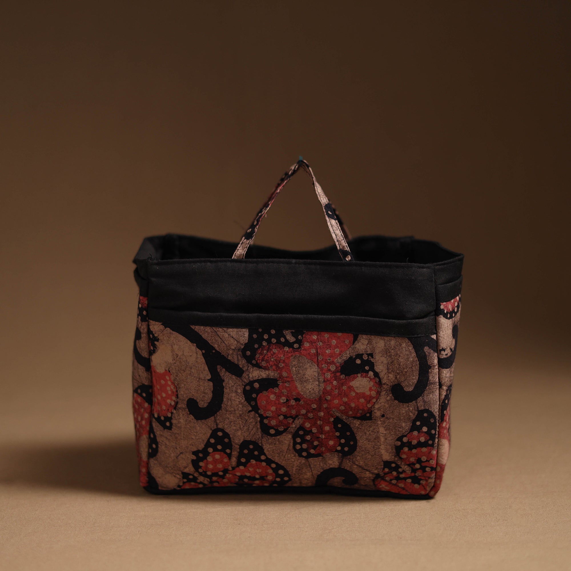 NOORI BAZAR Brown - Handcrafted Cotton Cosmetic/Toiletry Bag 04