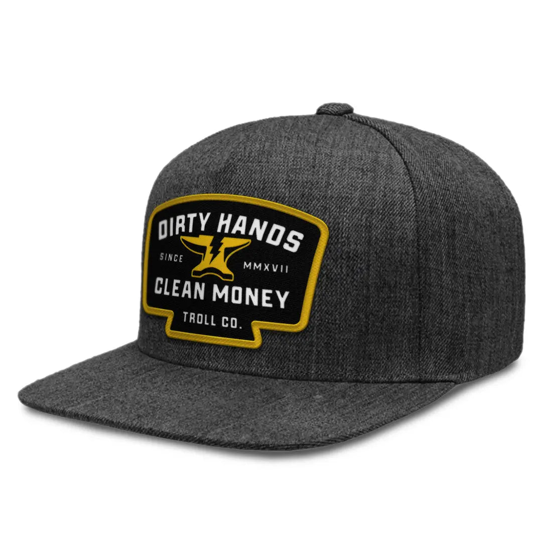 Radial Bolt Snapback Hat – Dark Indigo