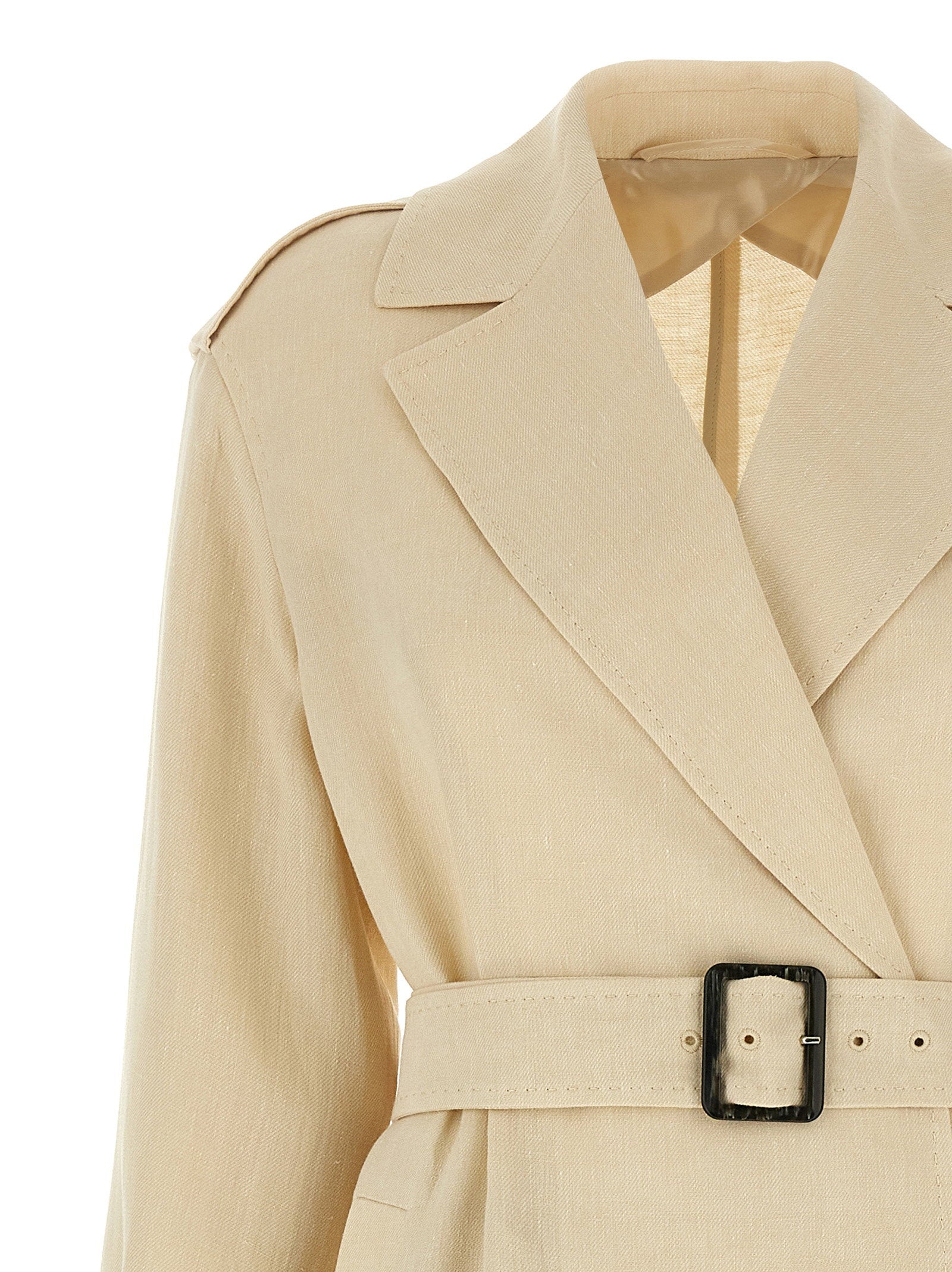 Max Mara Studio Vieste Trench Coat – 100% flaxlinen - view 3