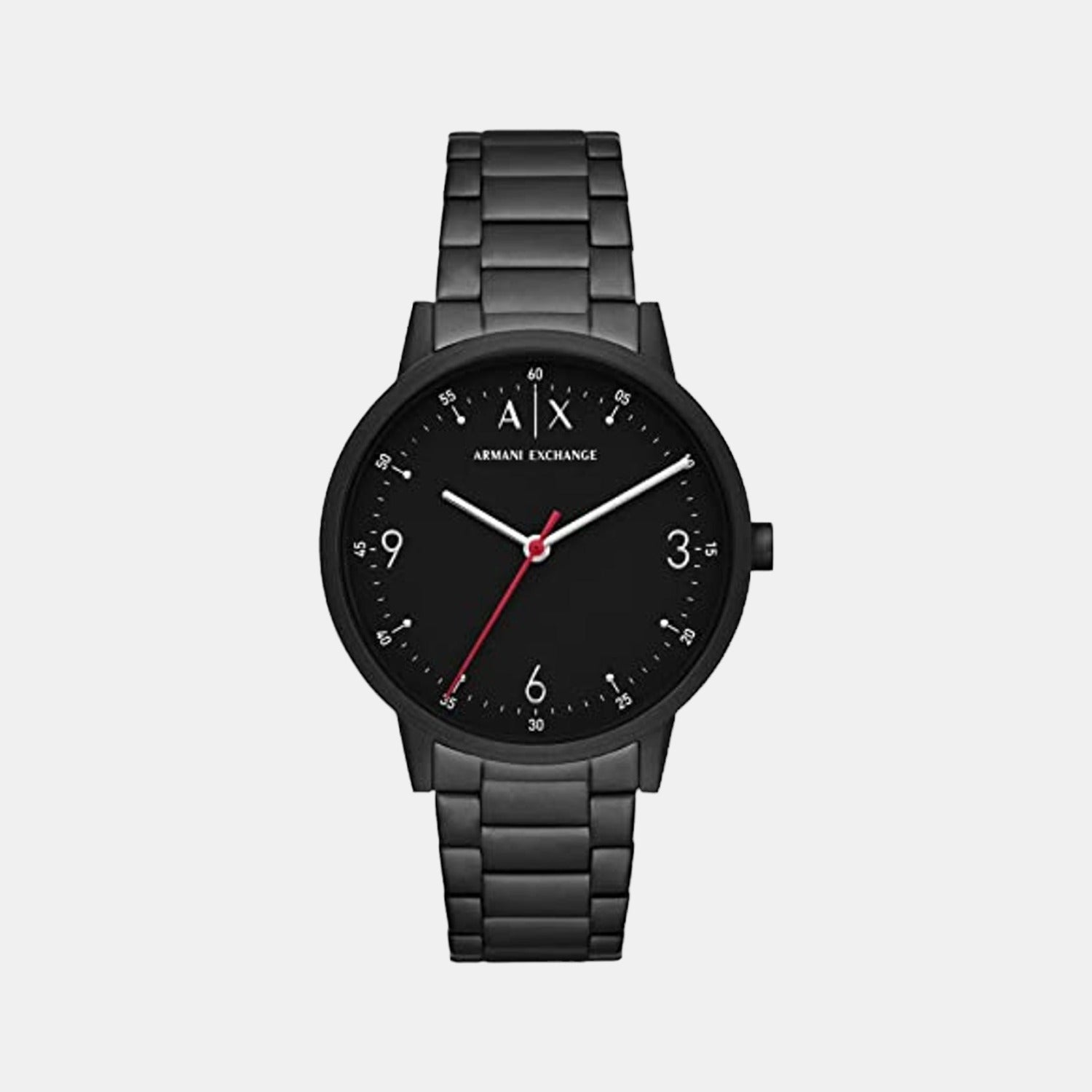 Armani Exchange Cayde Men Quartz Black Dial Analog Stainless Steel Watch AX2738