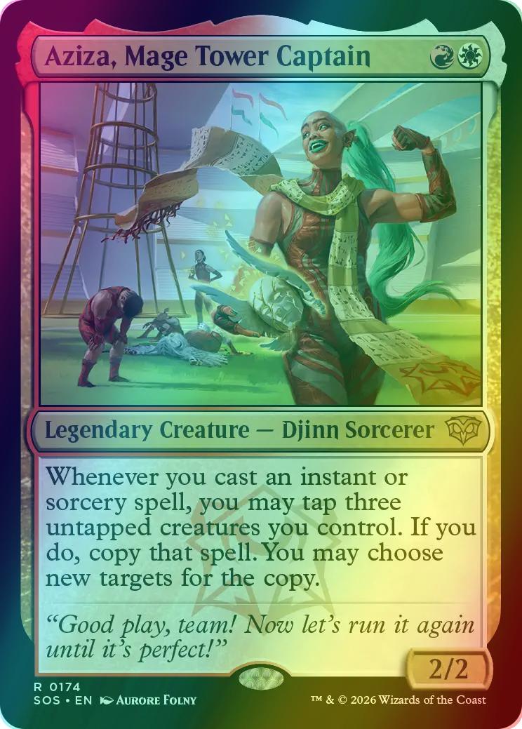 Aziza mage tower – Magic Aziza, Mage Tower Captain [174] [Secrets of Strixhaven] [Foil]