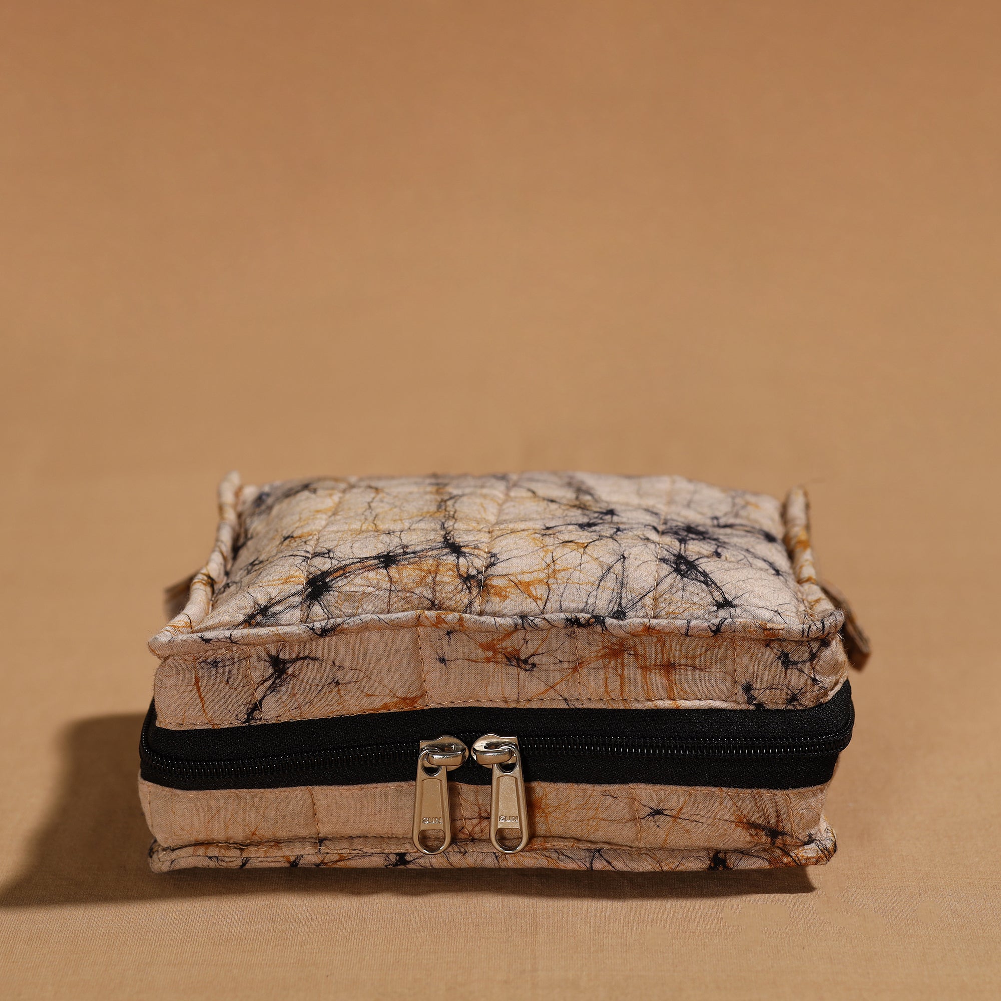 NOORI BAZAR Beige - Handmade 4 Pockets Cotton Jewelry Bag 10