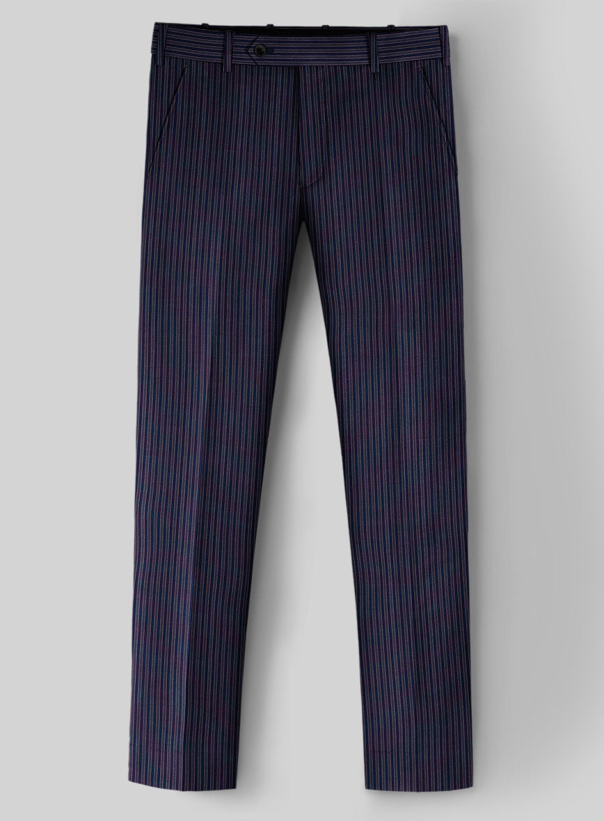 StudioSuits Reda Bravon Navy Blue Stripe Wool Suit - view 5