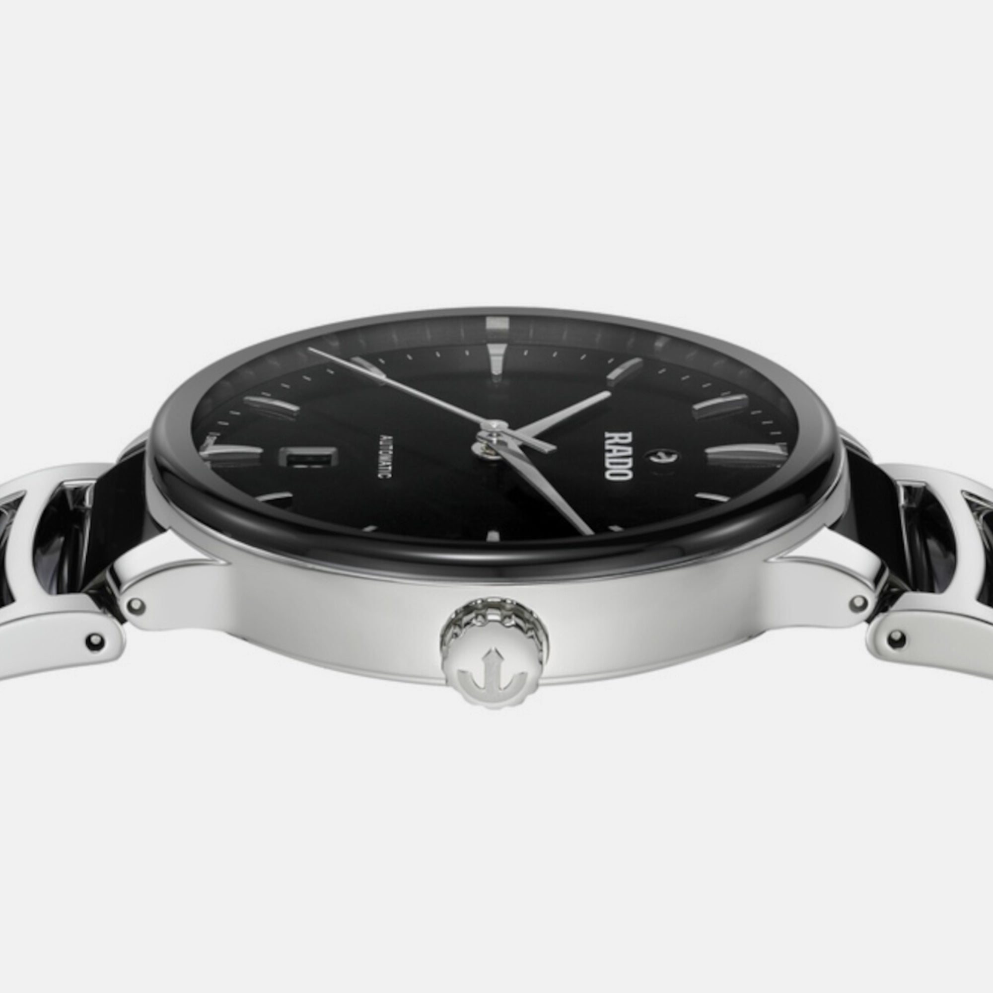 Rado Centrix Unisex Automatic Black Dial Analog Stainless Steel Watch R30018152 - view 3