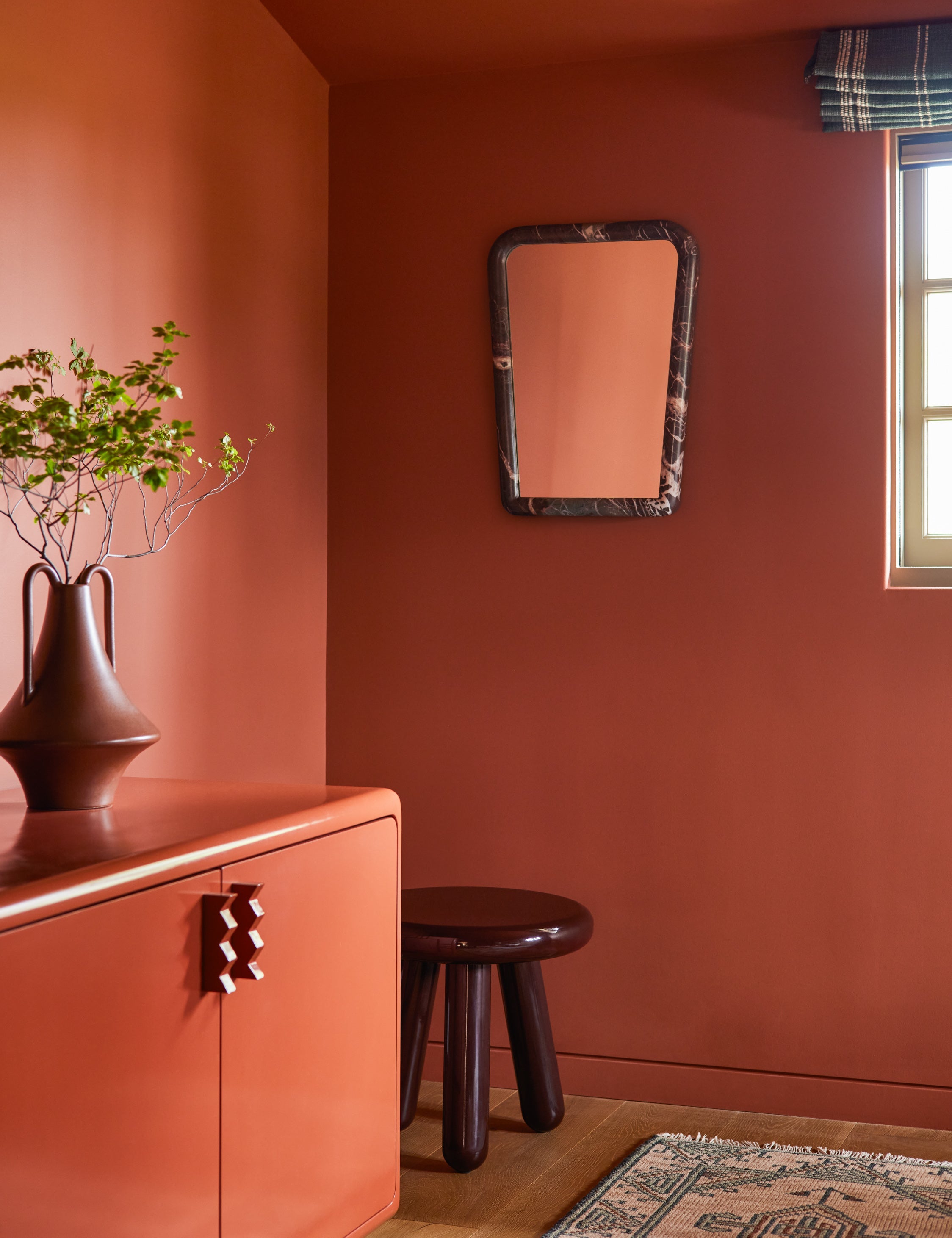 Lulu and Georgia Sistine Mirror – Red - view 2