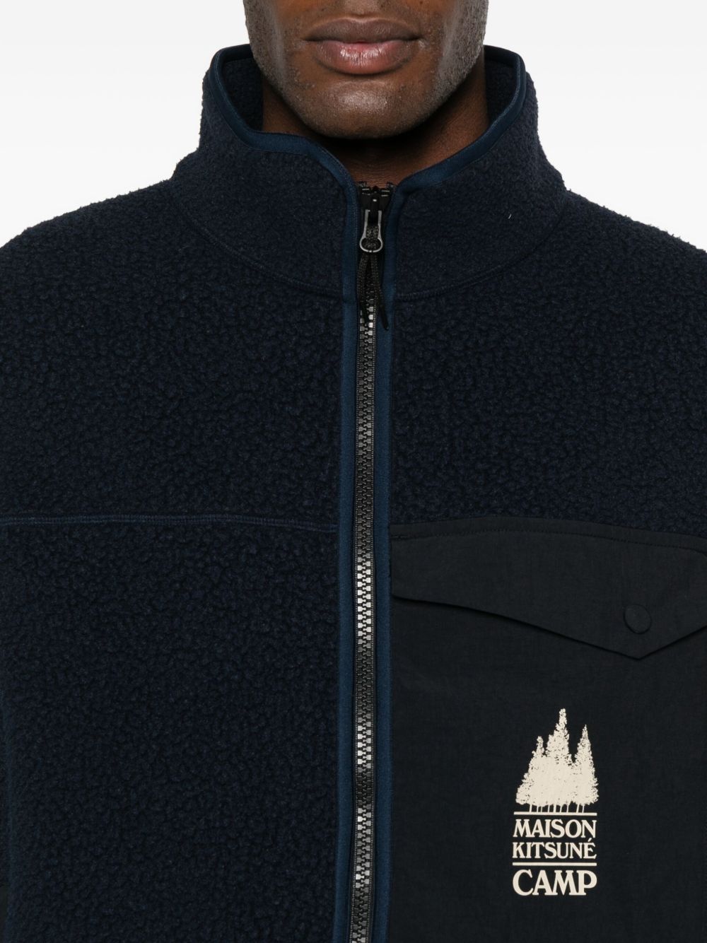 Maison Kitsuné Fleece zipped vest – Polyester 100% - view 4