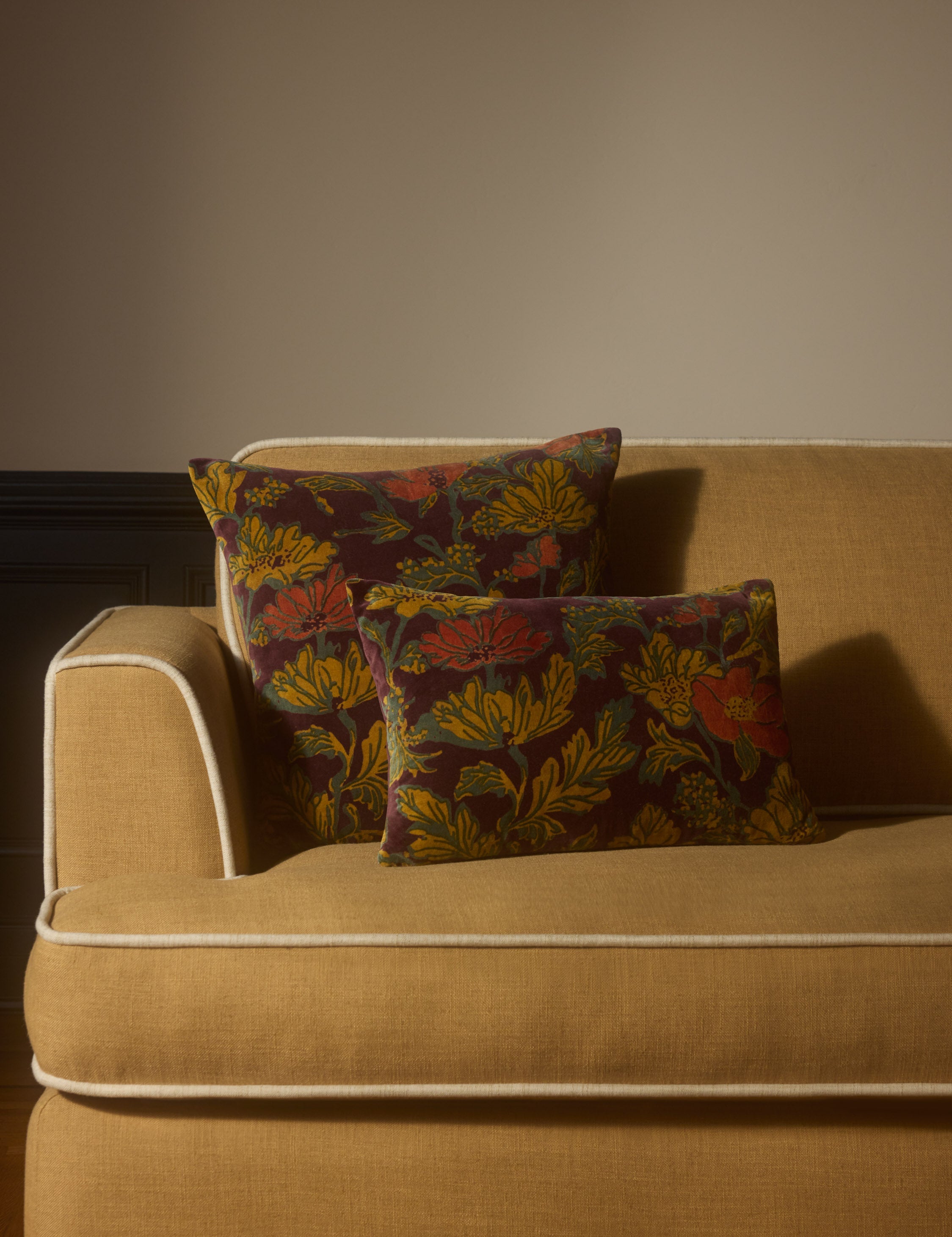 Lulu and Georgia Agnetha Velvet Pillow – Boysenberry - view 2