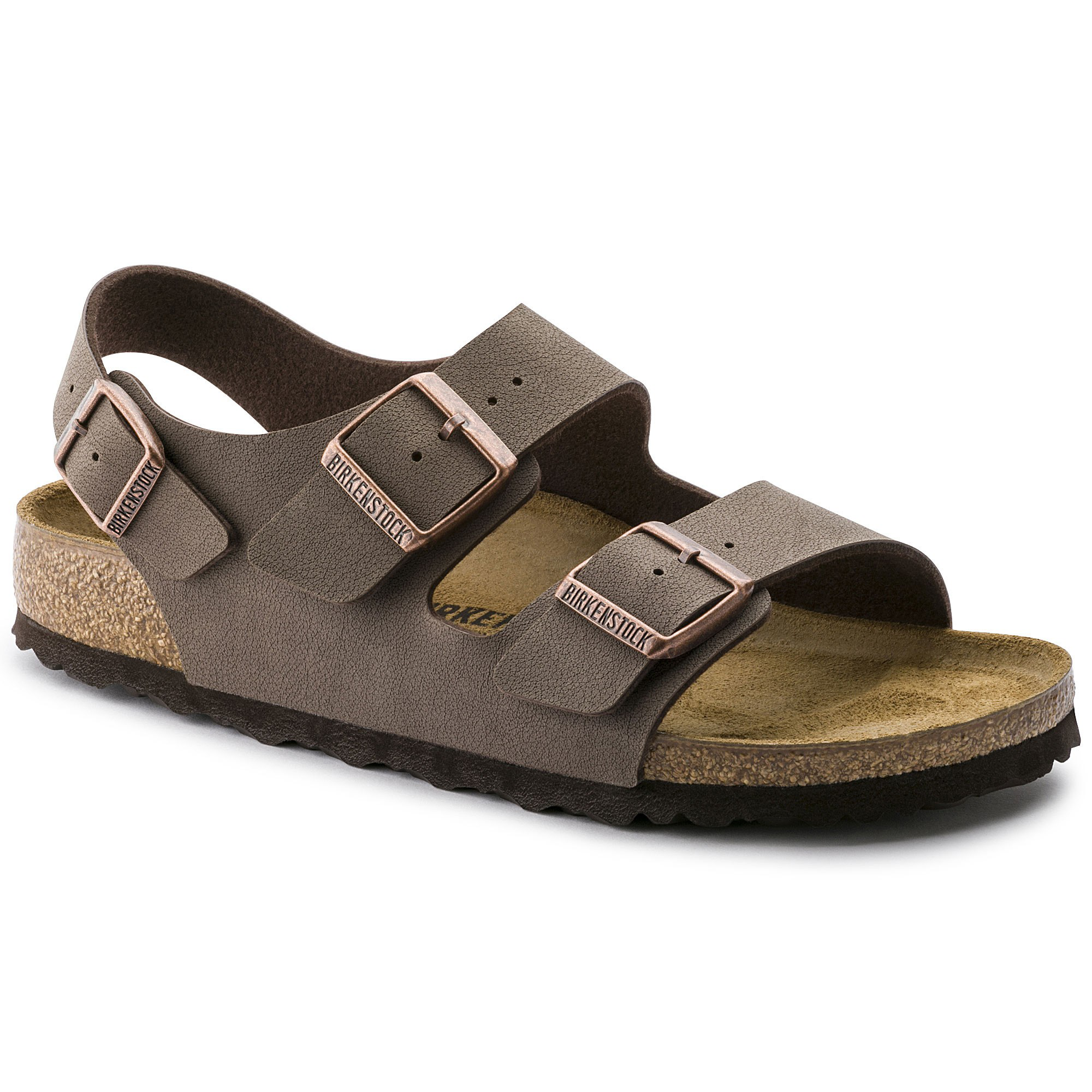 Birkenstock Milano Birko-Flor Birkibuc – Brown - view 9
