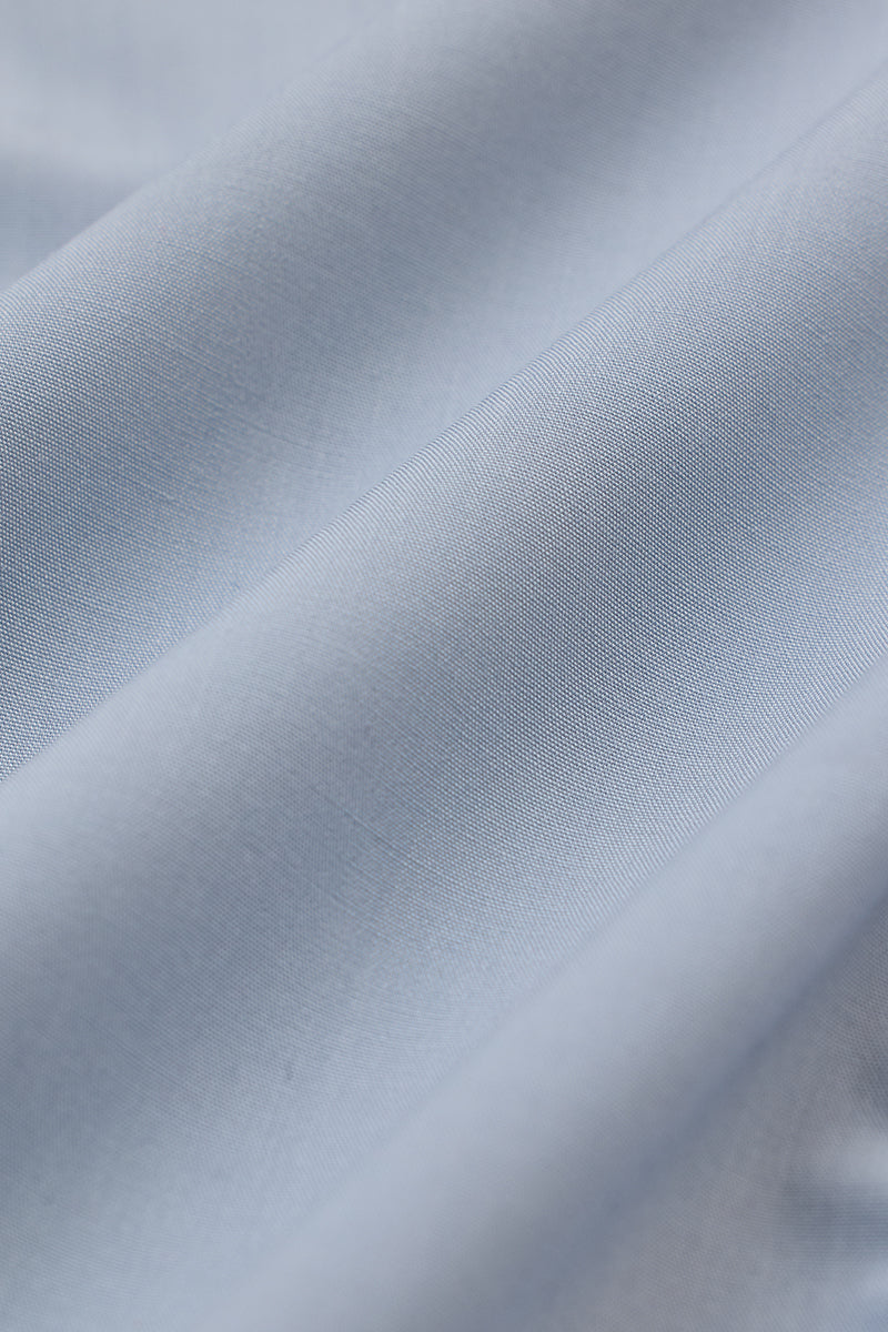 SNITCH Light Blue Slim Fit Stretch Shirt - view 9
