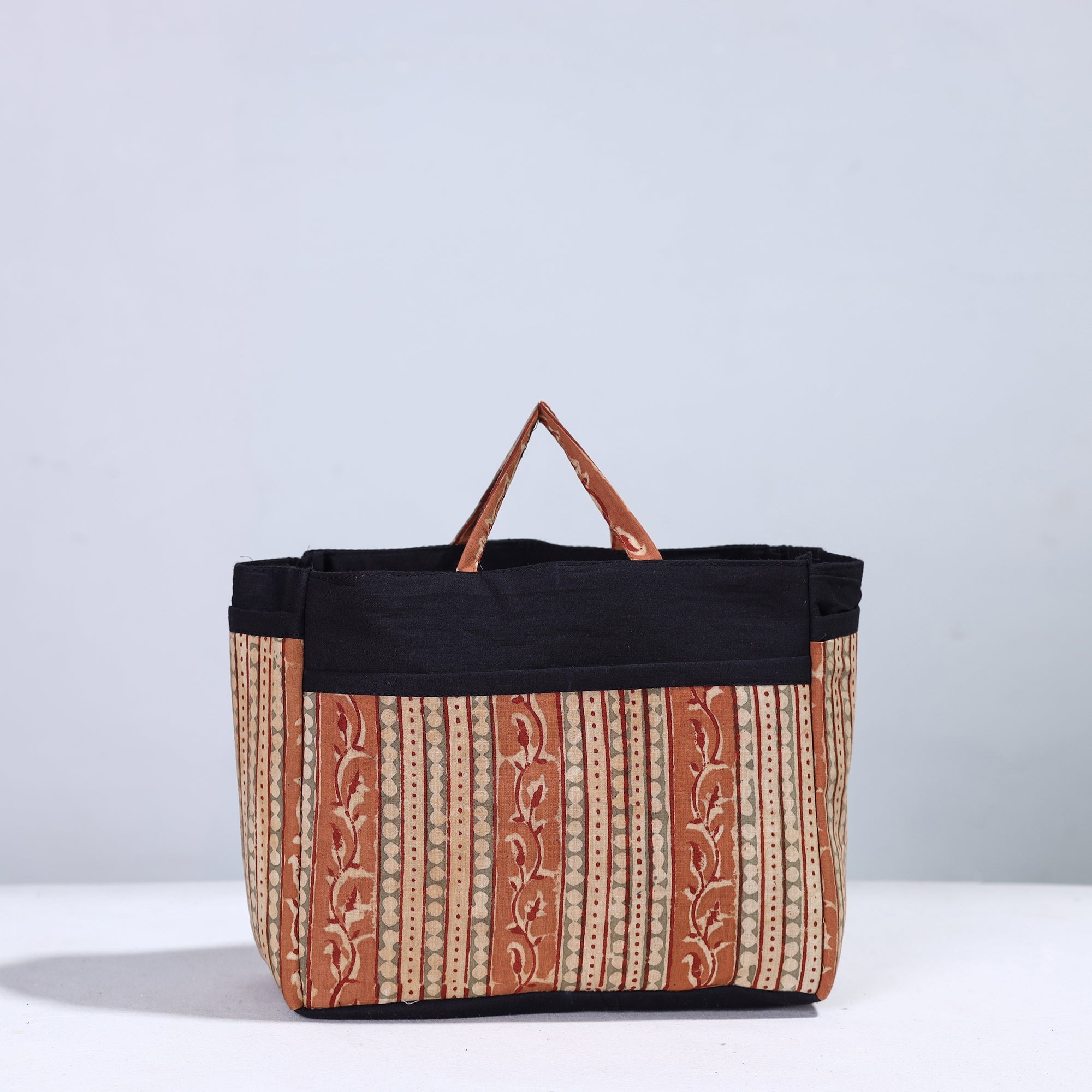 NOORI BAZAR Brown - Handmade Cotton Multipurpose Cosmetic/Toiletry Bag 05