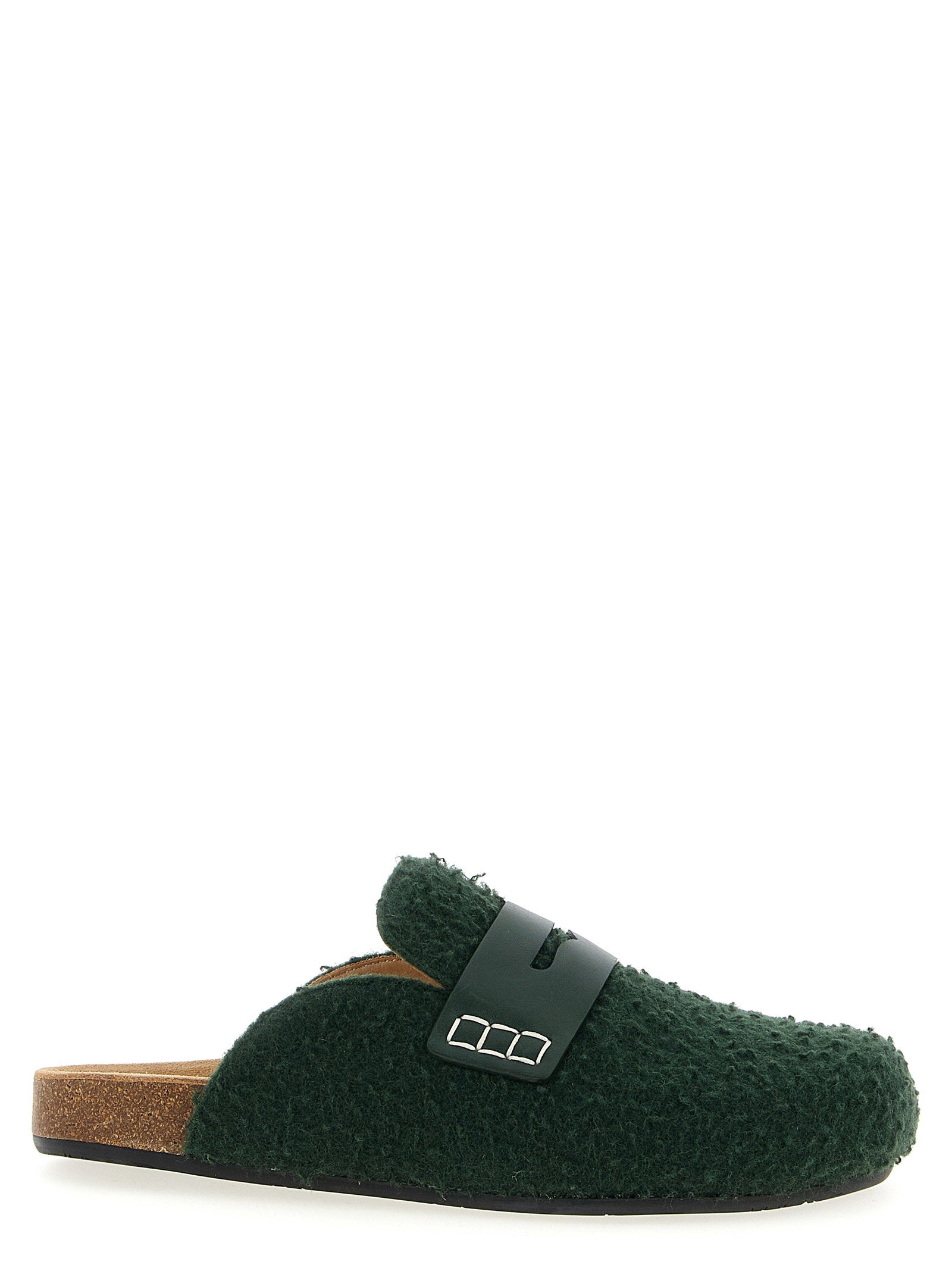 J w anderson – J.w.anderson Felt Loafer Mules – 100% virgin wool