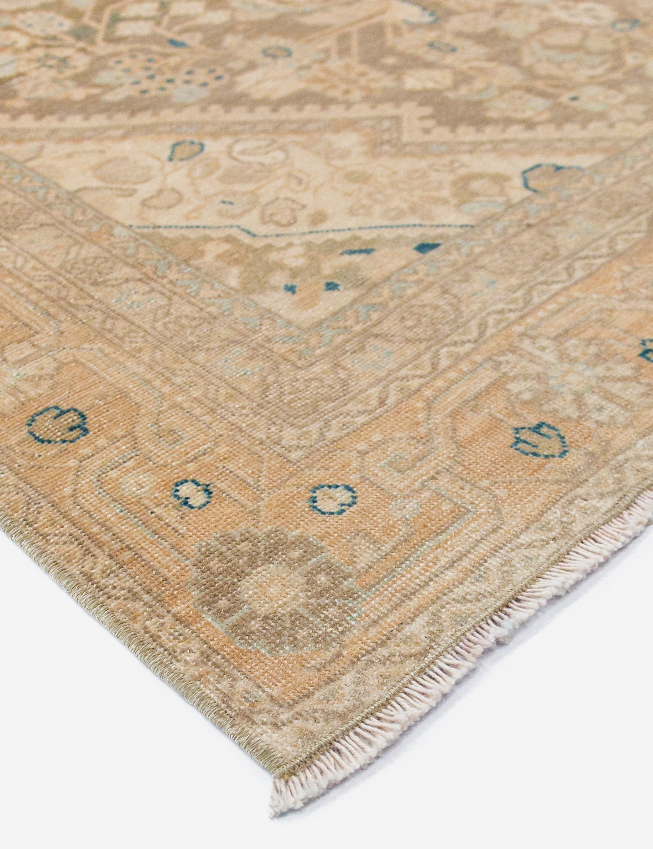 Lulu and Georgia Vintage Turkish Hand-Knotted Wool Rug No. 452, 4' x 6'7" - view 2