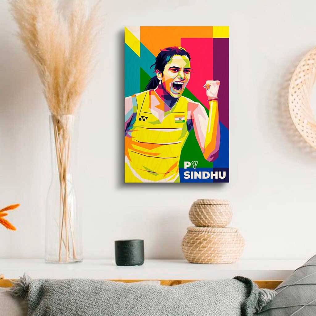 Bigsmall_cc PV Sindhu Printed Wooden Frame - view 4