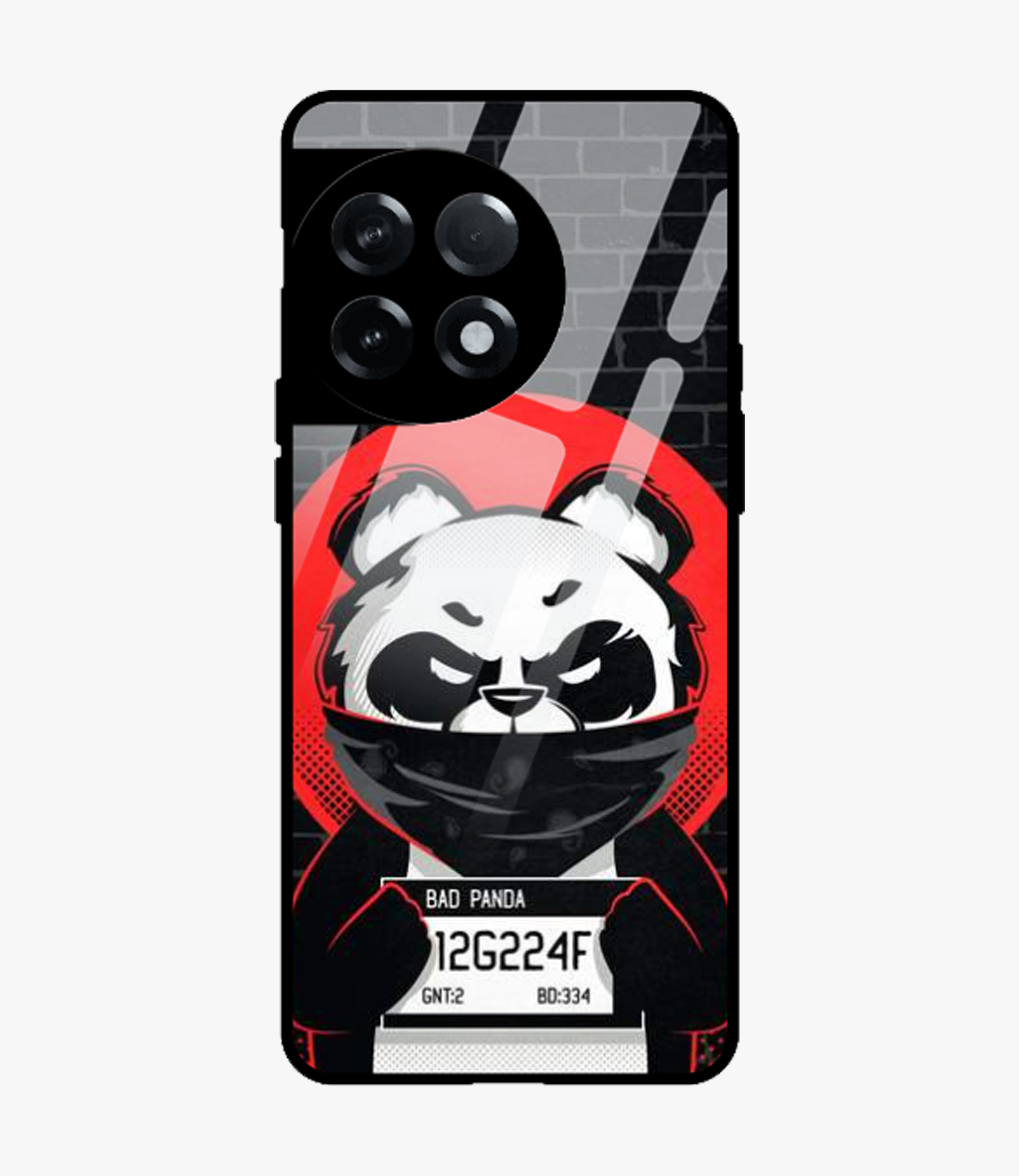 The Case Company Bad Panda Glass Case for Oneplus 11
