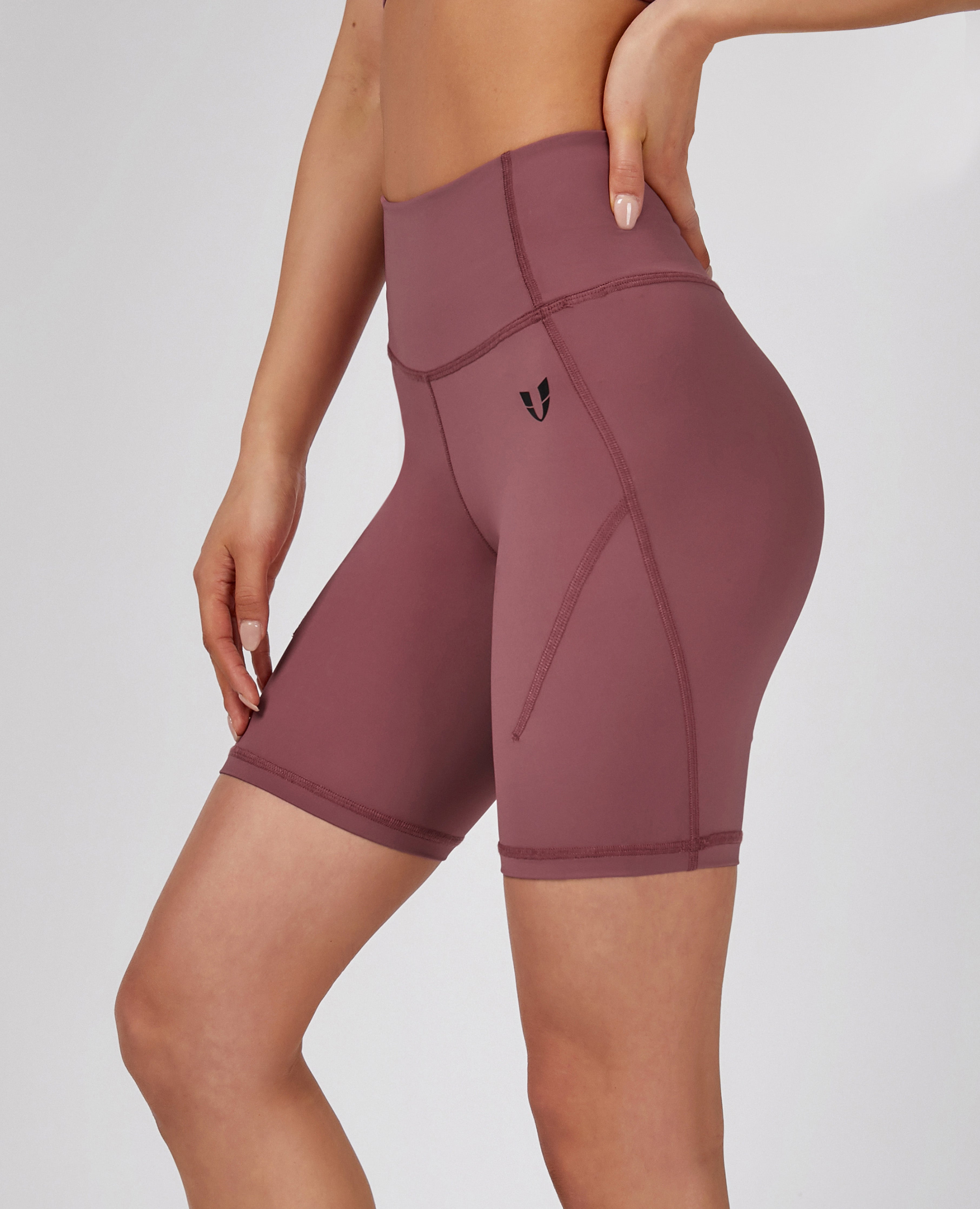 FIRM ABS Power Gym Shorts - Rose