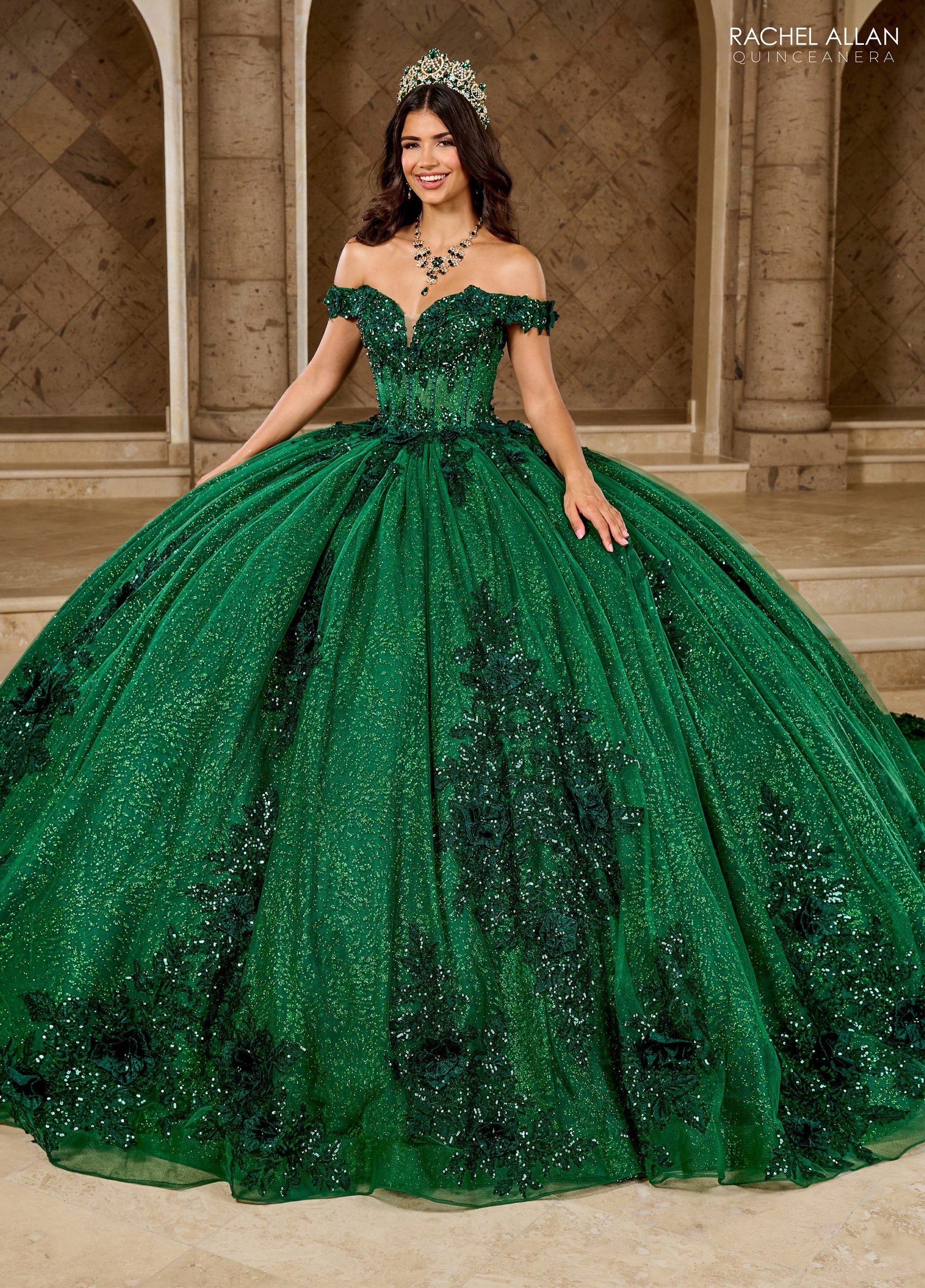 Mary's Bridal Off Shoulder Quinceanera Dress by Rachel Allan RQ2215 - view 6