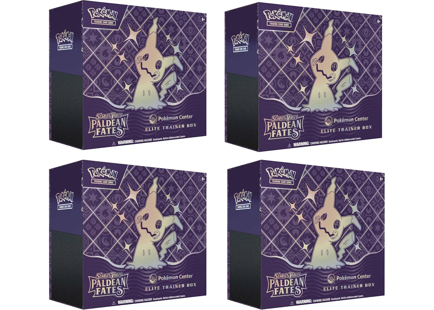 Scarlet violet paldean – 2024 Pokémon Scarlet & Violet Paldean Fates Pokemon Center Elite Trainer Box 4x Lot