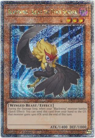 Yu-Gi-Oh! Blackwing - Kalut the Moon Shadow - RA03-EN217 - Quarter Century Secret Rare - 1st Edition