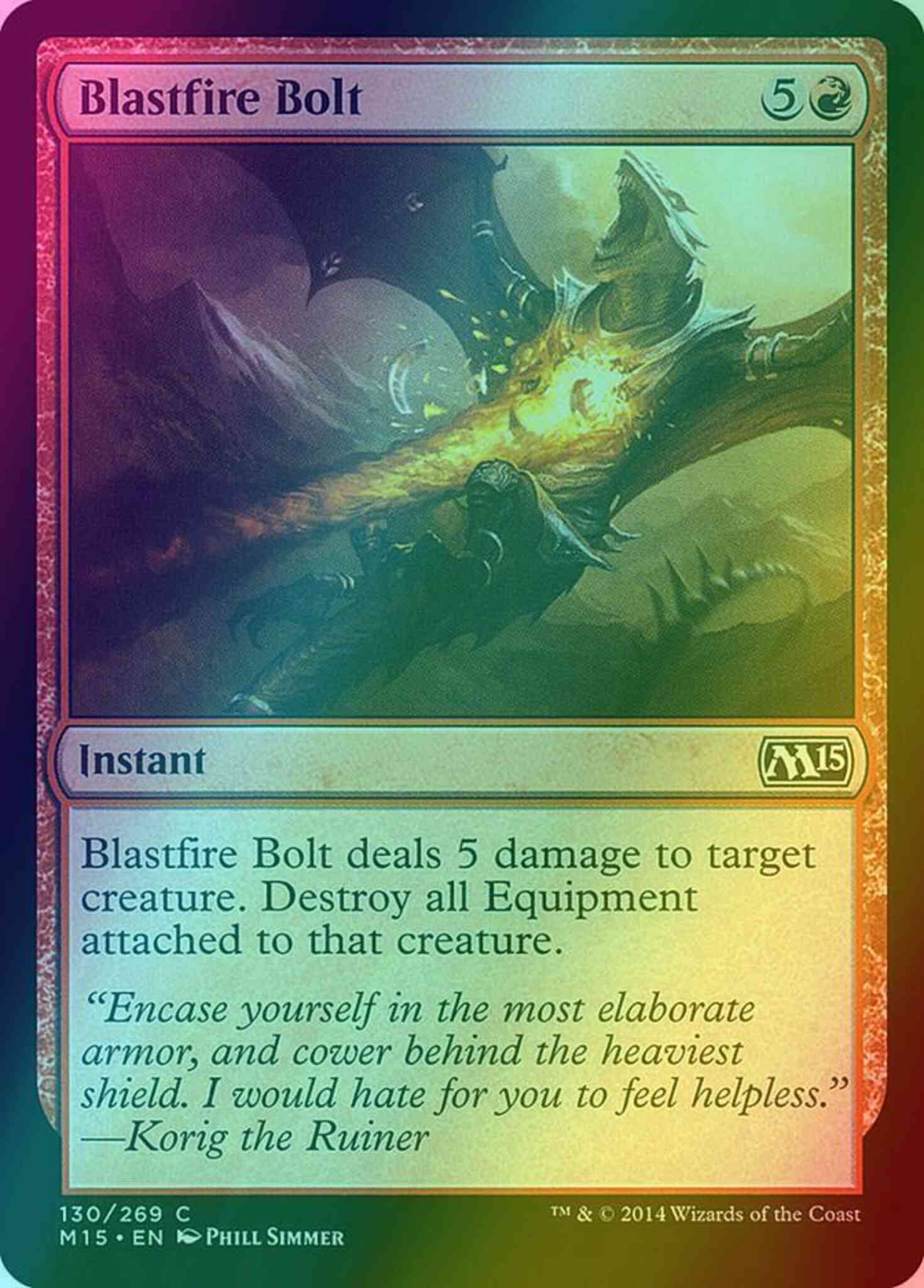 Bolt 130 magic – Blastfire Bolt [130] [Magic 2015] [Foil]