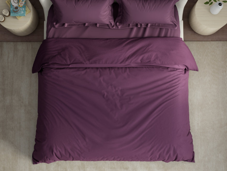 Spaces India Solid Purple Solid Fleece Blanket - Cushlon By Spaces - view 3
