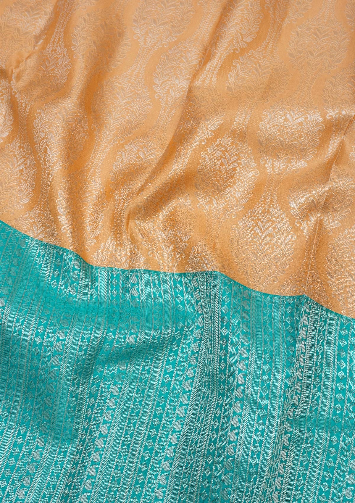 Koskii Sky Blue Zariwork Pure Silk Saree – Women's - view 2