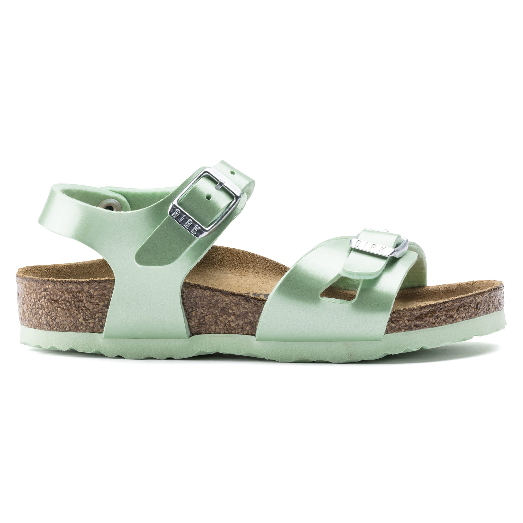 Birkenstock Rio Kids Birko-Flor – Green Green/Electric Metallic Mineral - view 3