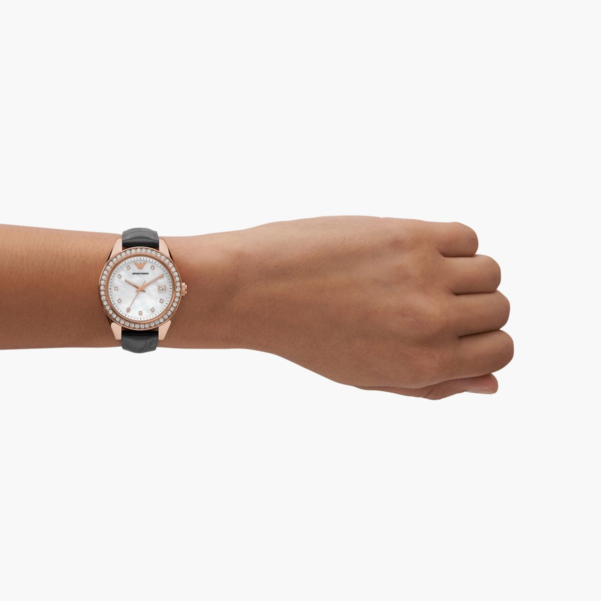 Emporio Armani Analog Mother of Pearl Dial Women 36mm - view 3