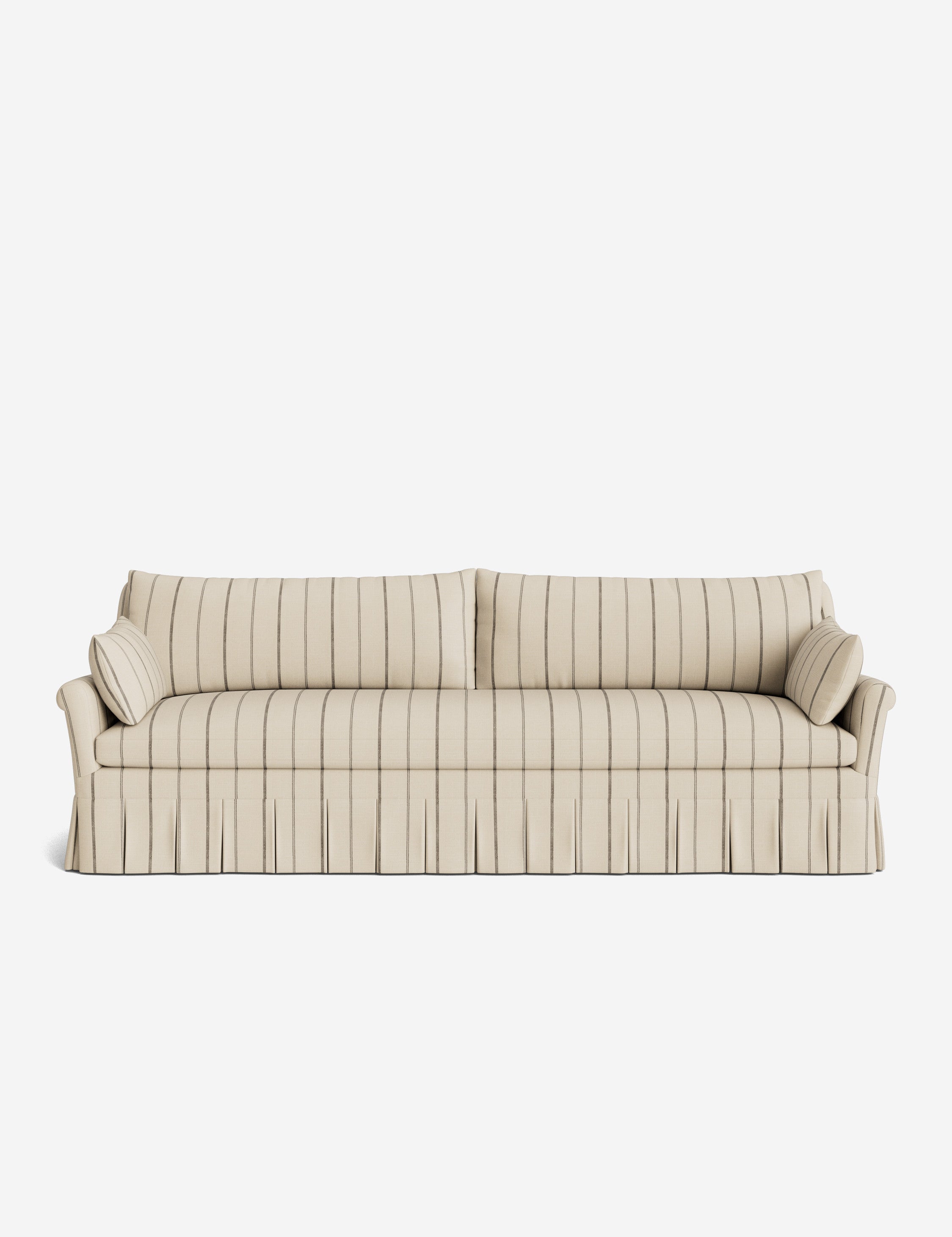 Lulu and Georgia Portola Rolled Arm Pleated Sofa - view 96