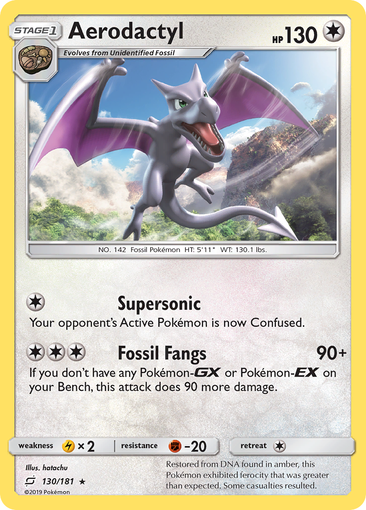 Rare sm9-130 non-holo – Pokémon Aerodactyl - 130/181 - Rare [sm9-130] [Non-Holo] - Aerodactyl - 130/181 - Rare