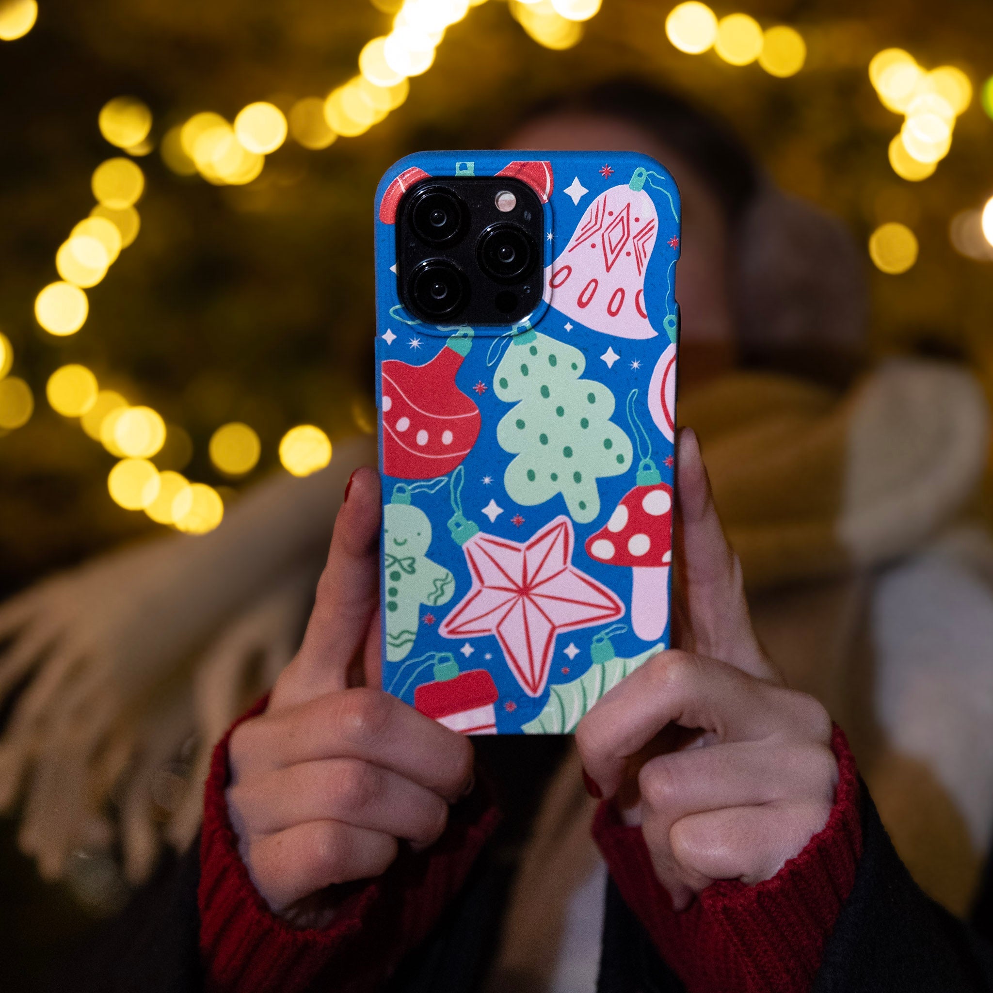 BlackTree Electric Blue Festive Flair Google Pixel 8a Case - view 2
