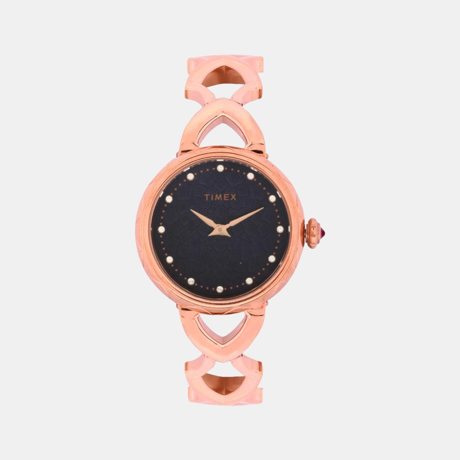 Timex Fria Women Quartz Blue Dial Analog Brass Watch TWEL14203