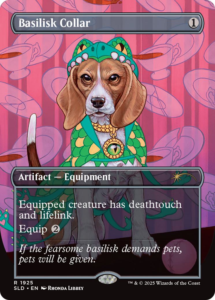 Basilisk collar 1925 – Magic Basilisk Collar [1925] [Borderless] [Dogs Are Better Than Cats] [Secret Lair Drop] [Non-Foil]
