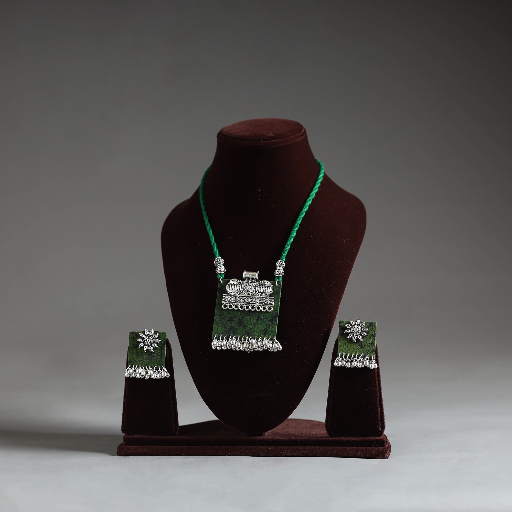 JALPARI Fabart German Silver Necklace Set 05