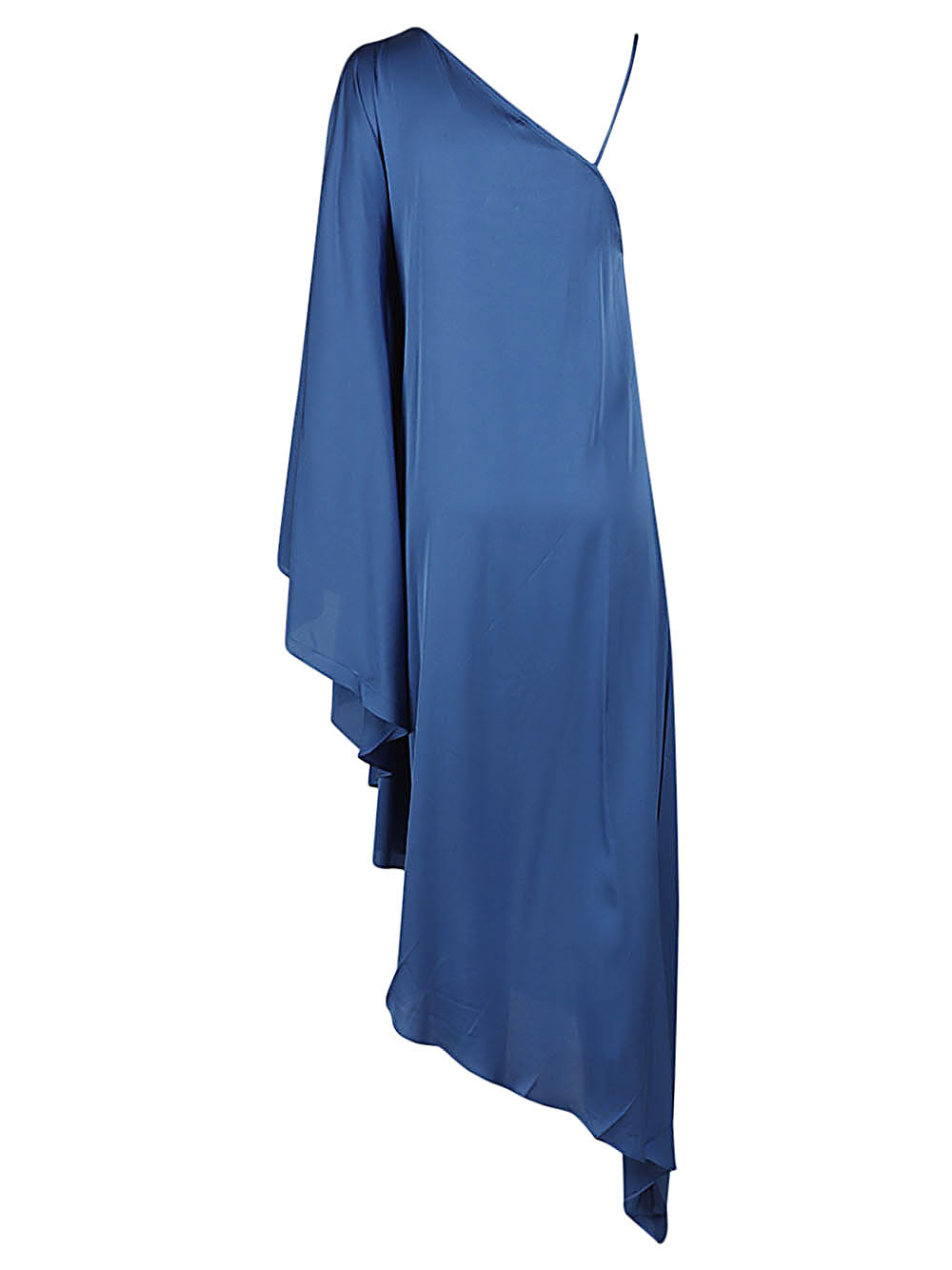 Silk95Five Long asymmetrical silk dress - view 2