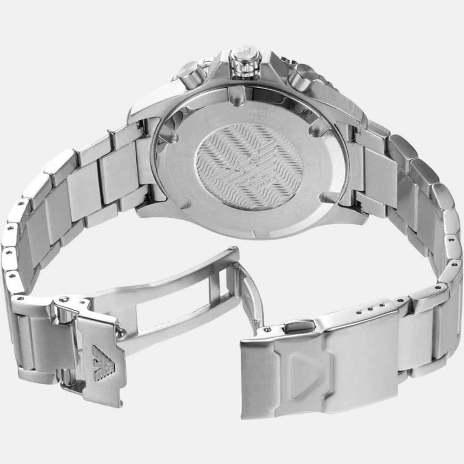 Emporio Armani Helios (World Explorer) Men Quartz Green Dial Chronograph Stainless Steel Watch AR11500 - view 2