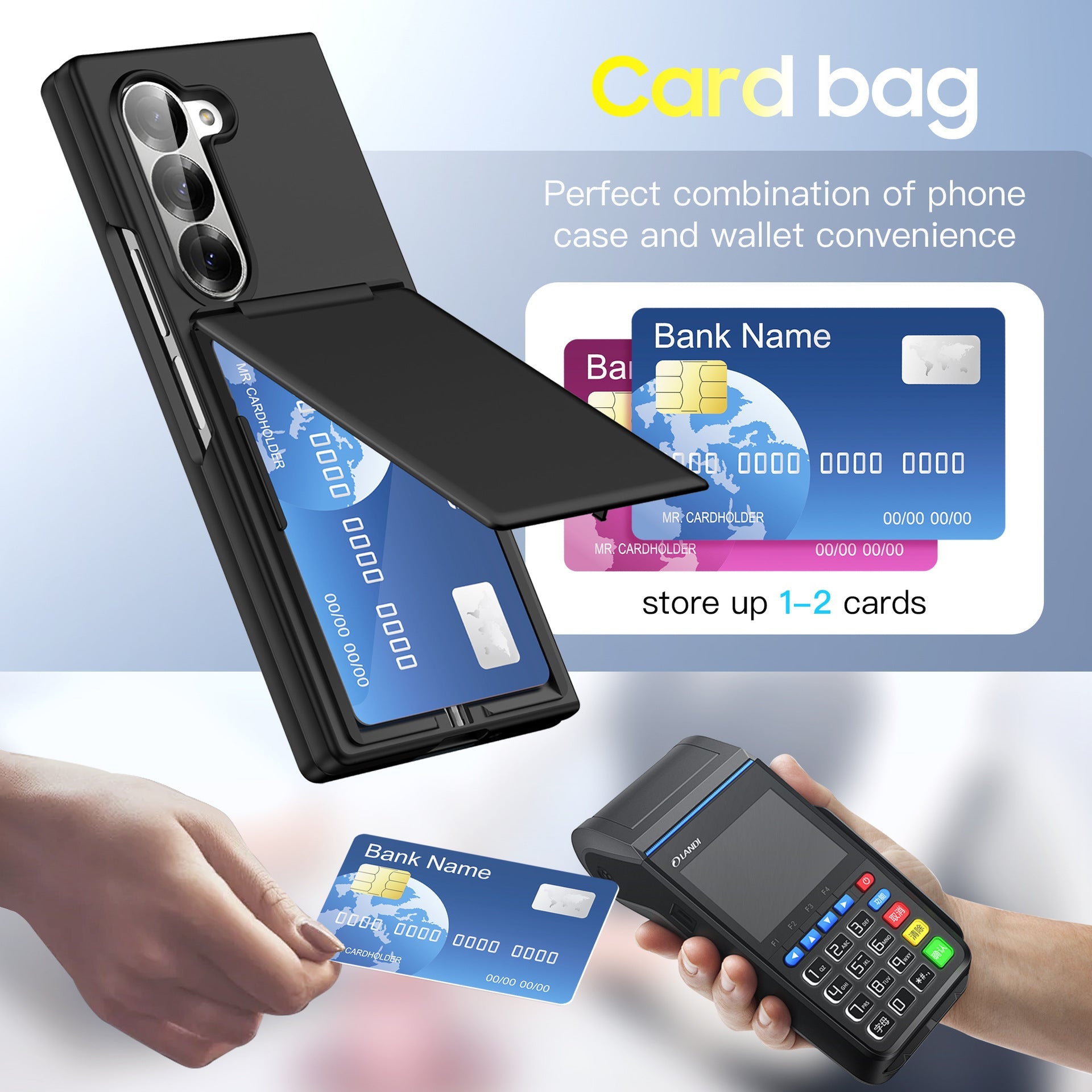Million Cases Galaxy Z Fold6 Flex Wallet Folding Bracket Case - view 7