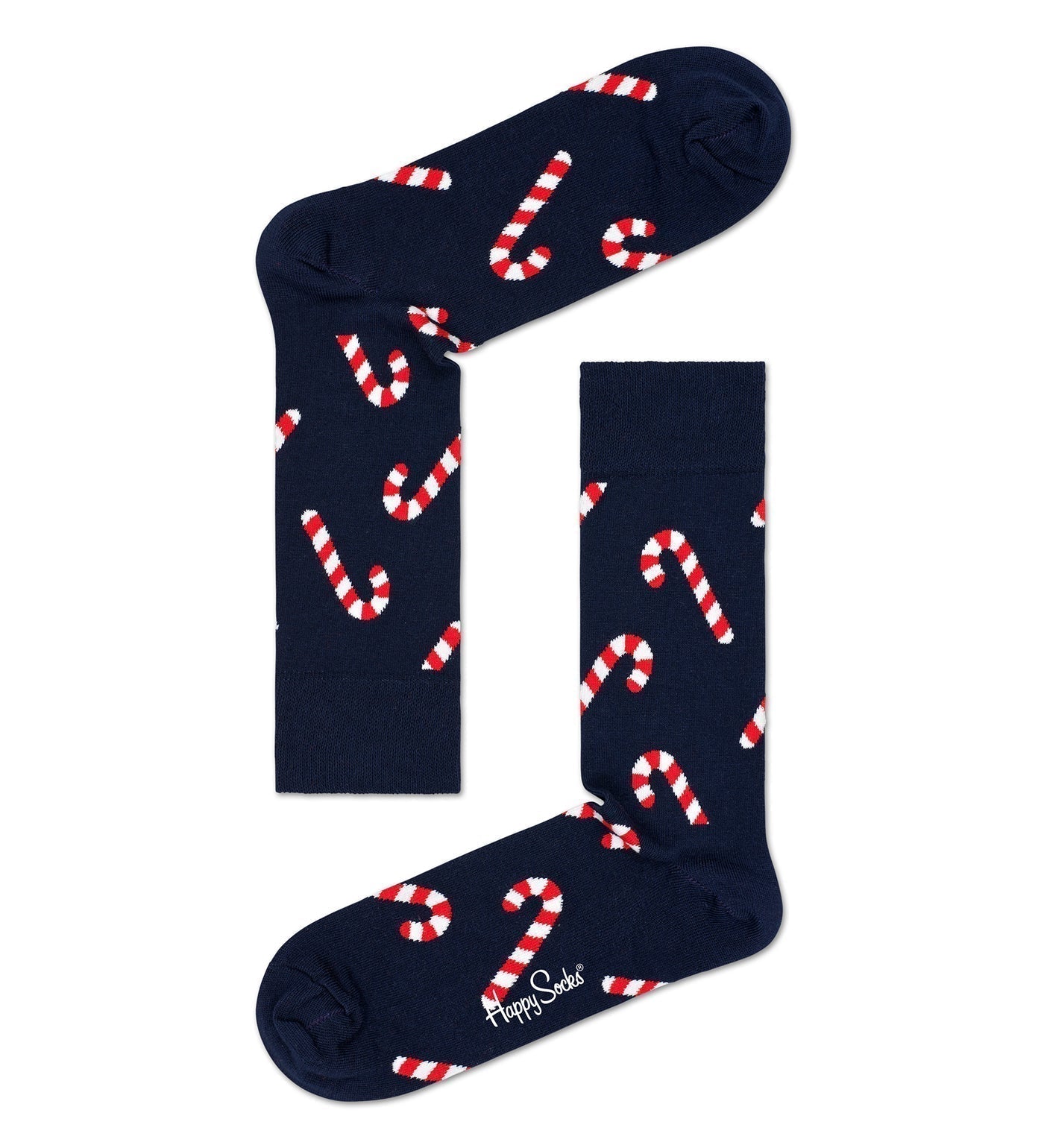 Happy Socks Unisex Candy Cane Crew Length Socks for Women and Men - view 2