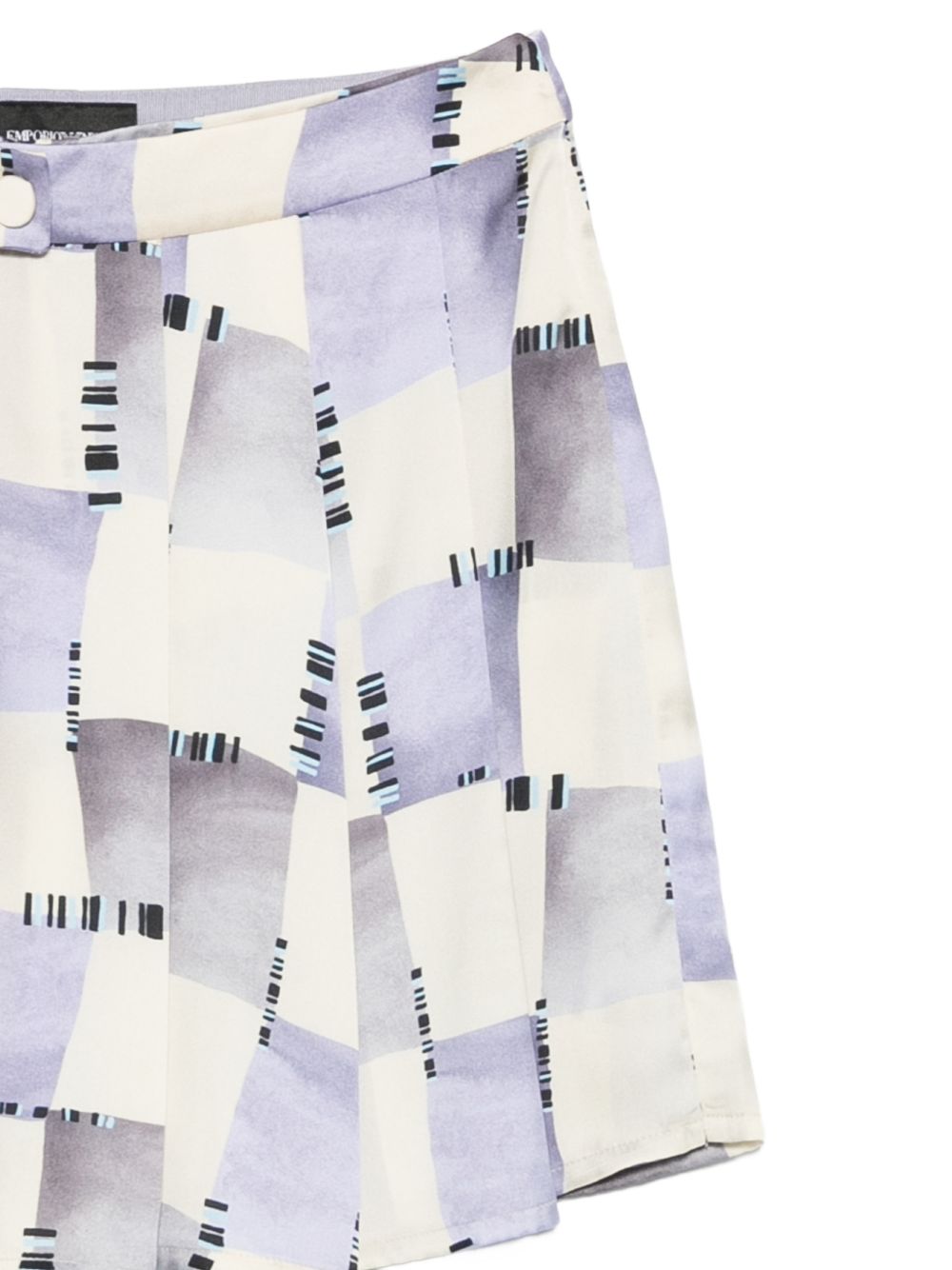 Emporio Armani Abstract Print Pleated Shorts – 100% Polyester - view 2
