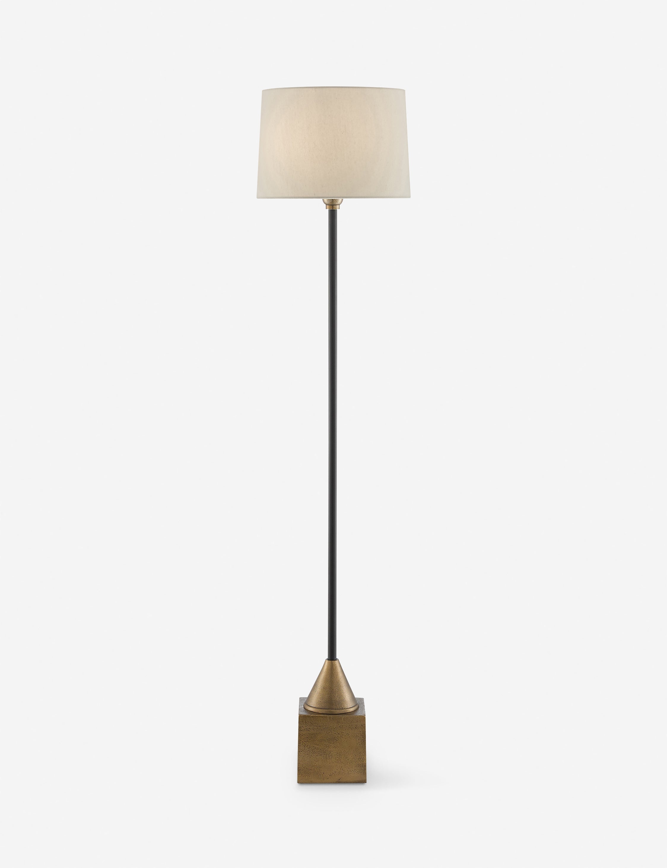 Lulu and Georgia Abner Floor Lamp – Antique Brass and Black - view 2