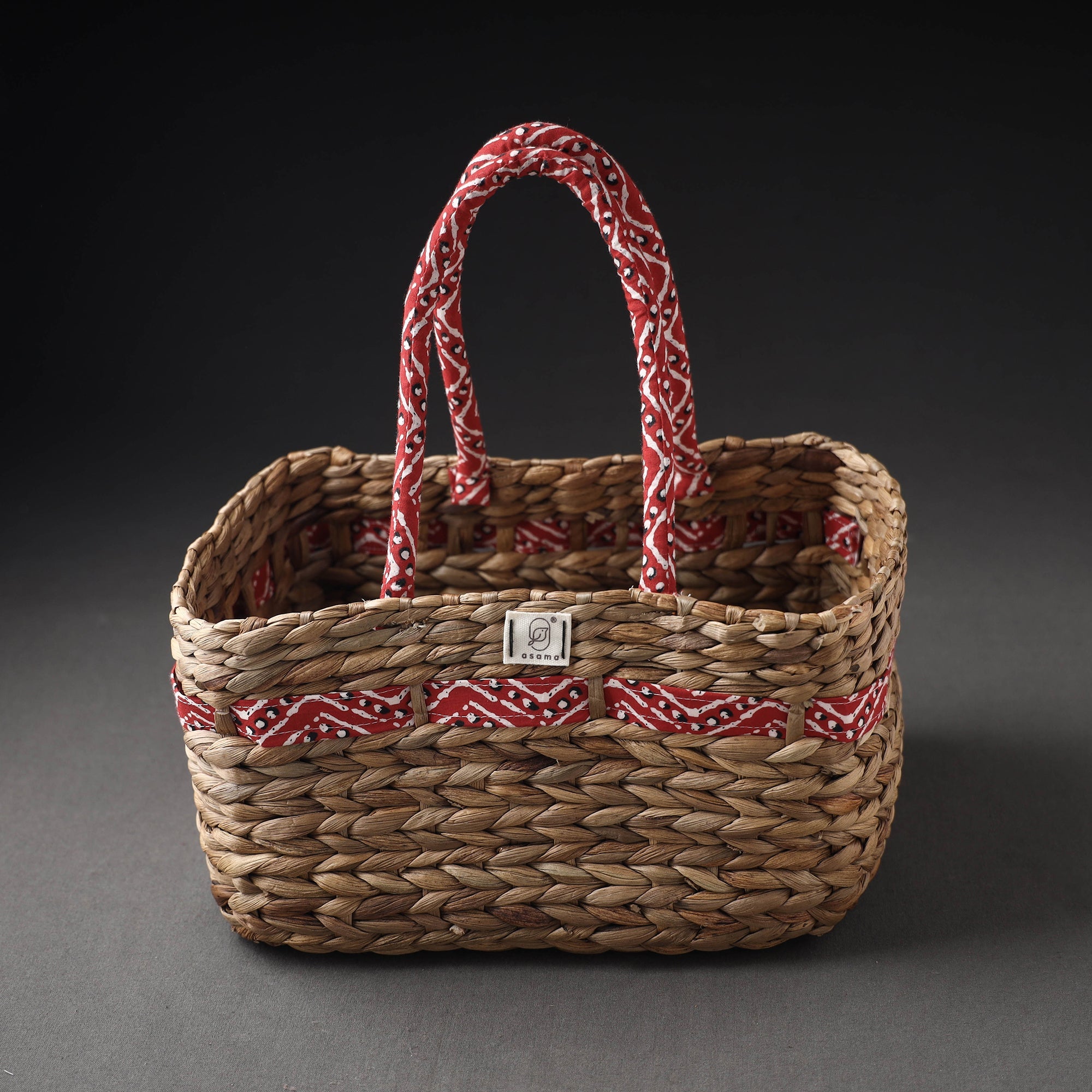 ASAMA Brown - Handcrafted Organic Water Hyacinth Basket