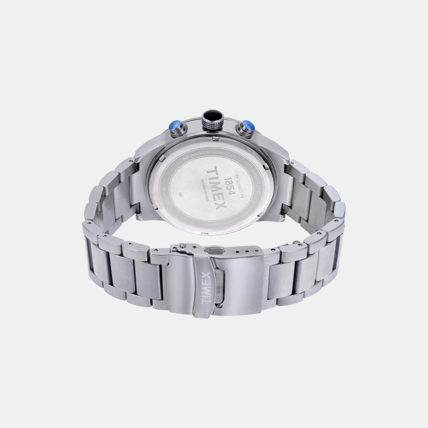 Timex E Class Men Quartz Silver Dial Chronograph Stainless Steel Watch TWEG19400 - view 2