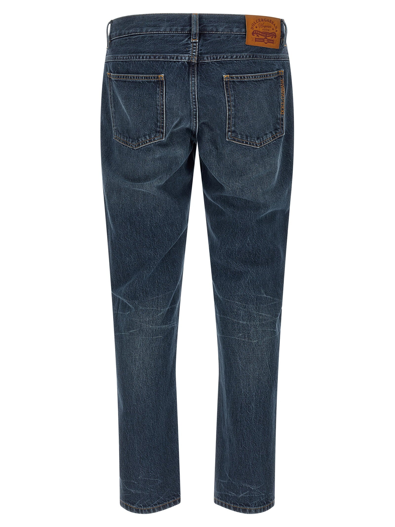 Dolce & Gabbana Logo Embroidery Jeans – 100% cotton - view 2
