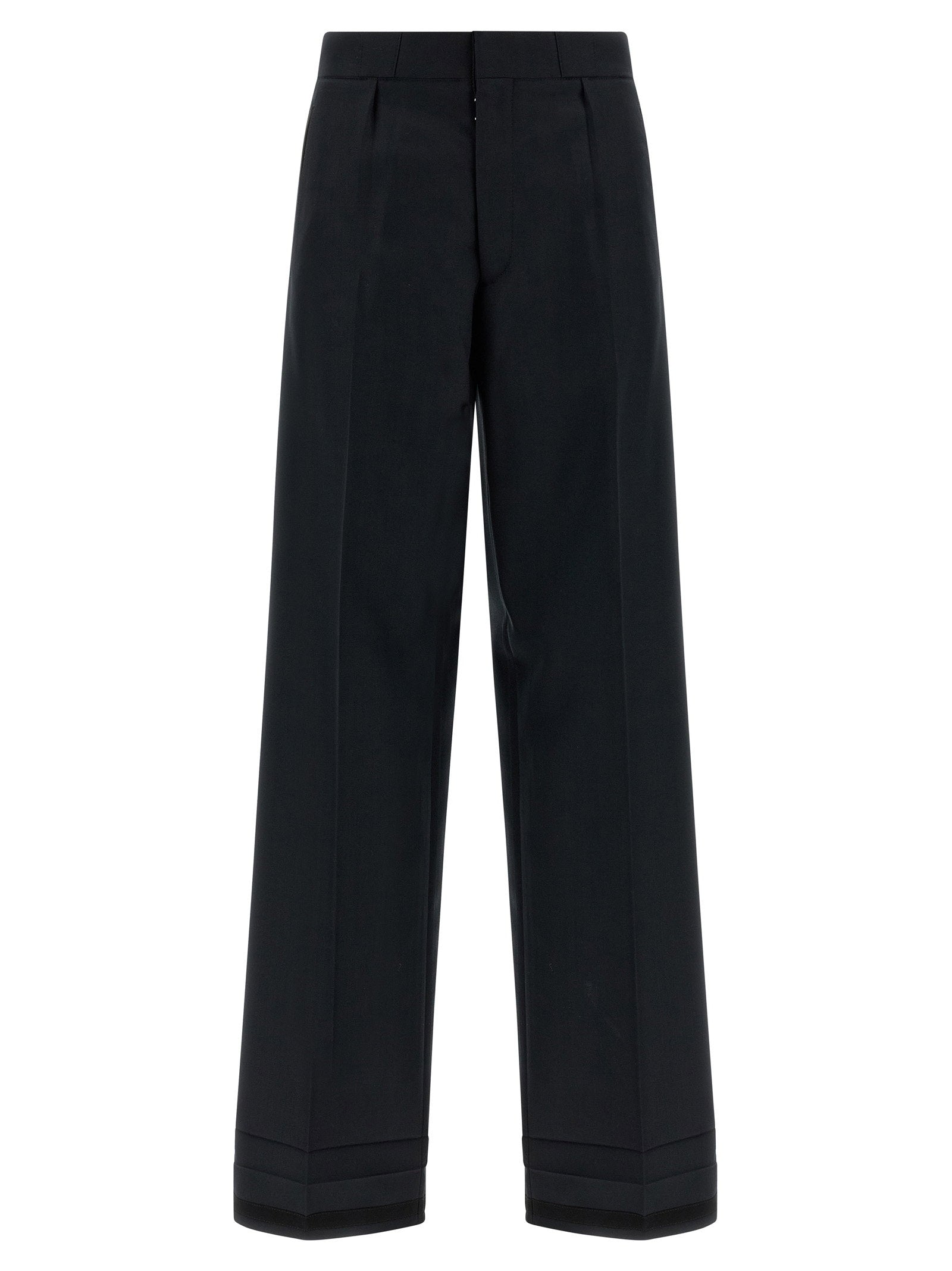 Maison Margiela Herringbone Trousers – 50% wool 50% polyester