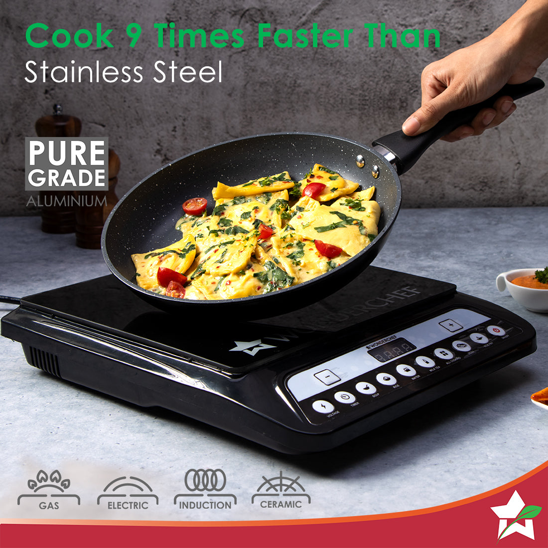Wonderchef Duralite Die-Cast Non-Stick Pans 4 pcs Set - view 6