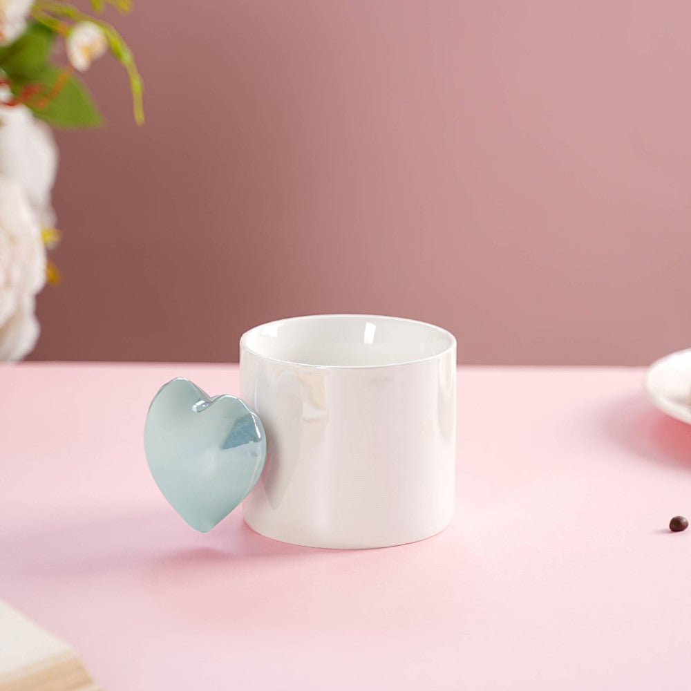 Nestasia Heart Balloon Coffee Mug Set Of 2 Pink Blue 330ml - view 3