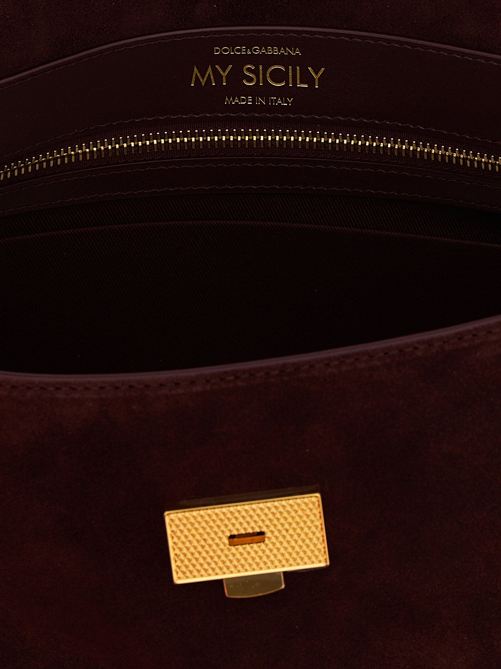 Dolce & Gabbana Medium Suede My Sicily Handbag - view 4